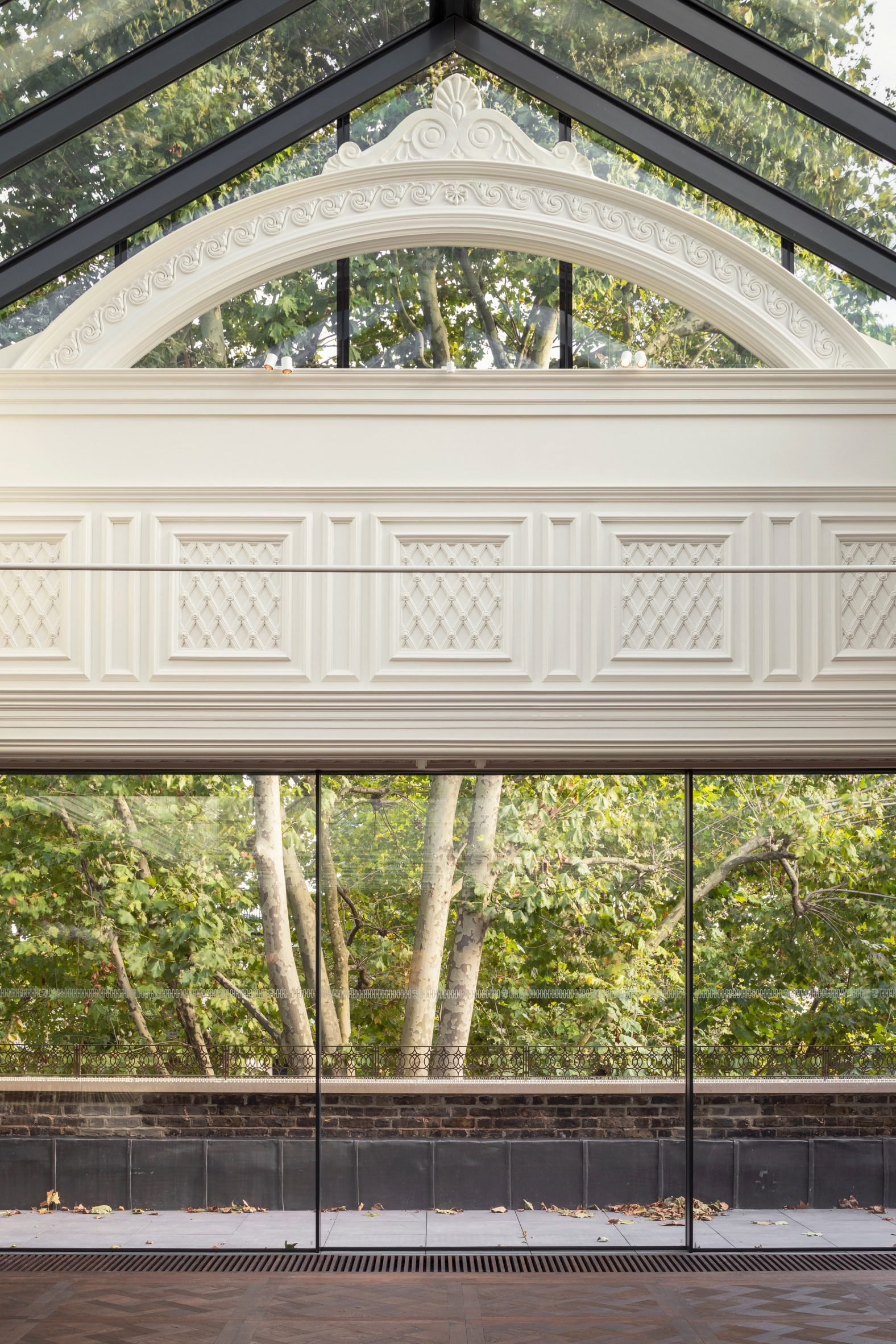Plaster mouldings under BAFTA headquarters skylights