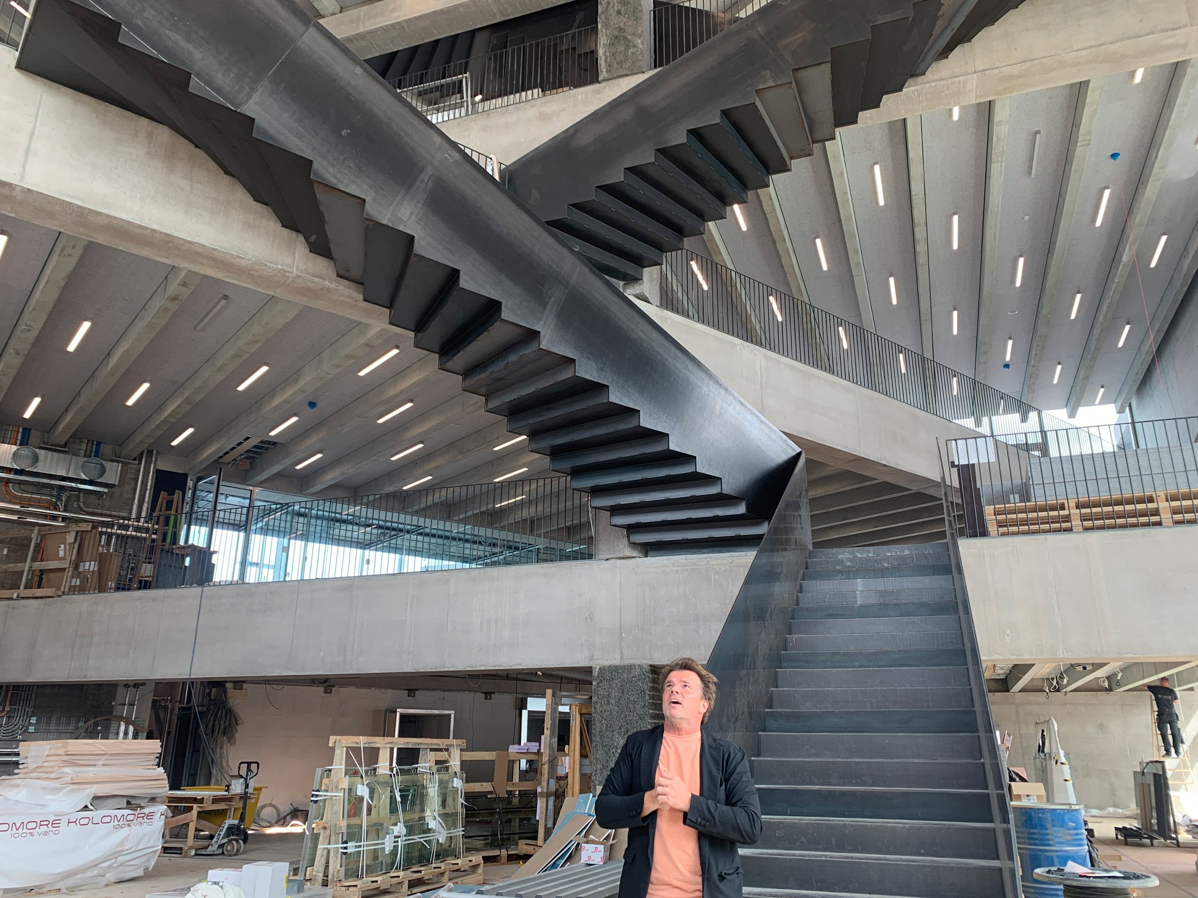 Bjarke Ingels inside BIG's new HQ