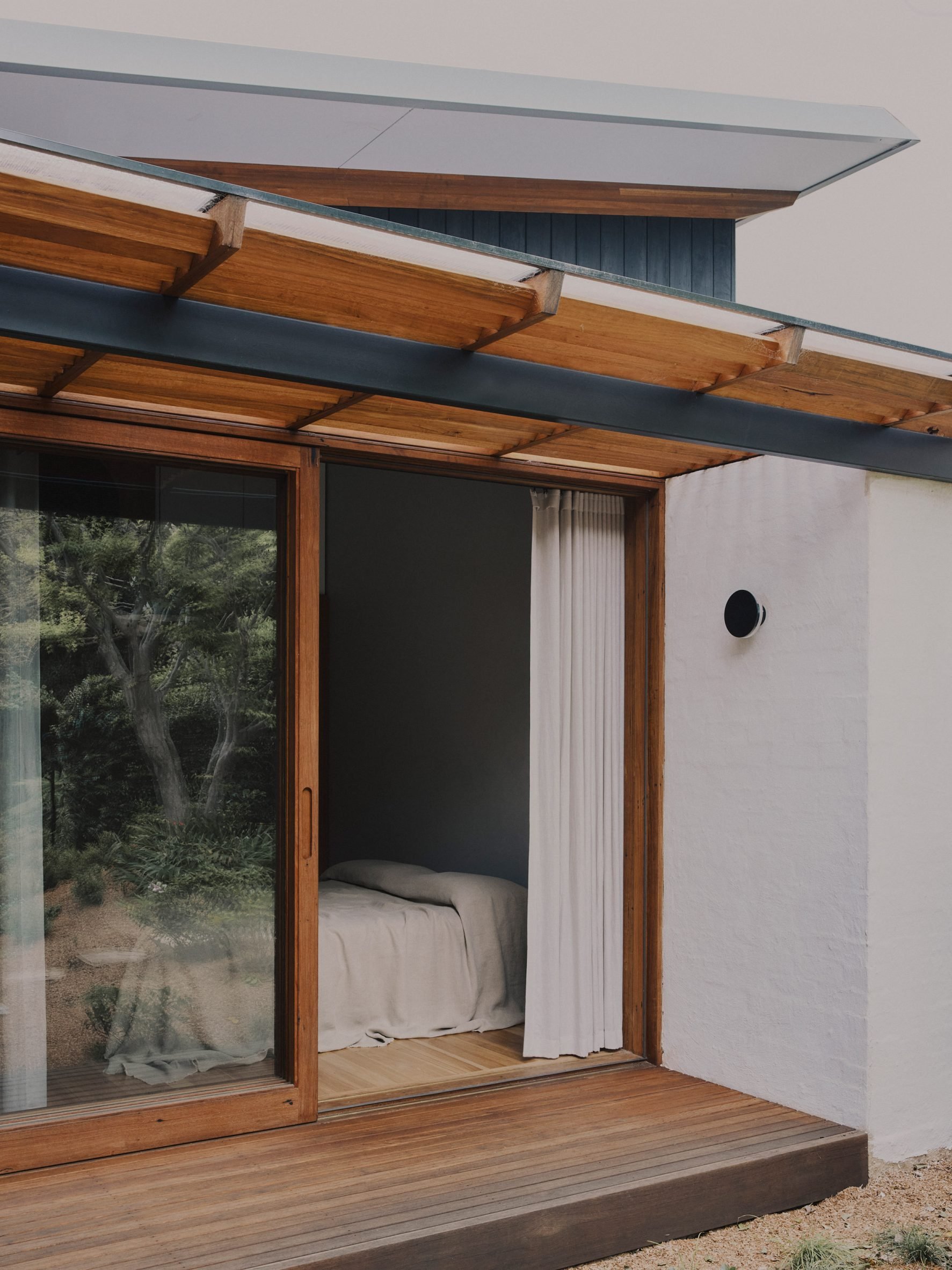 Bedroom opening to deck