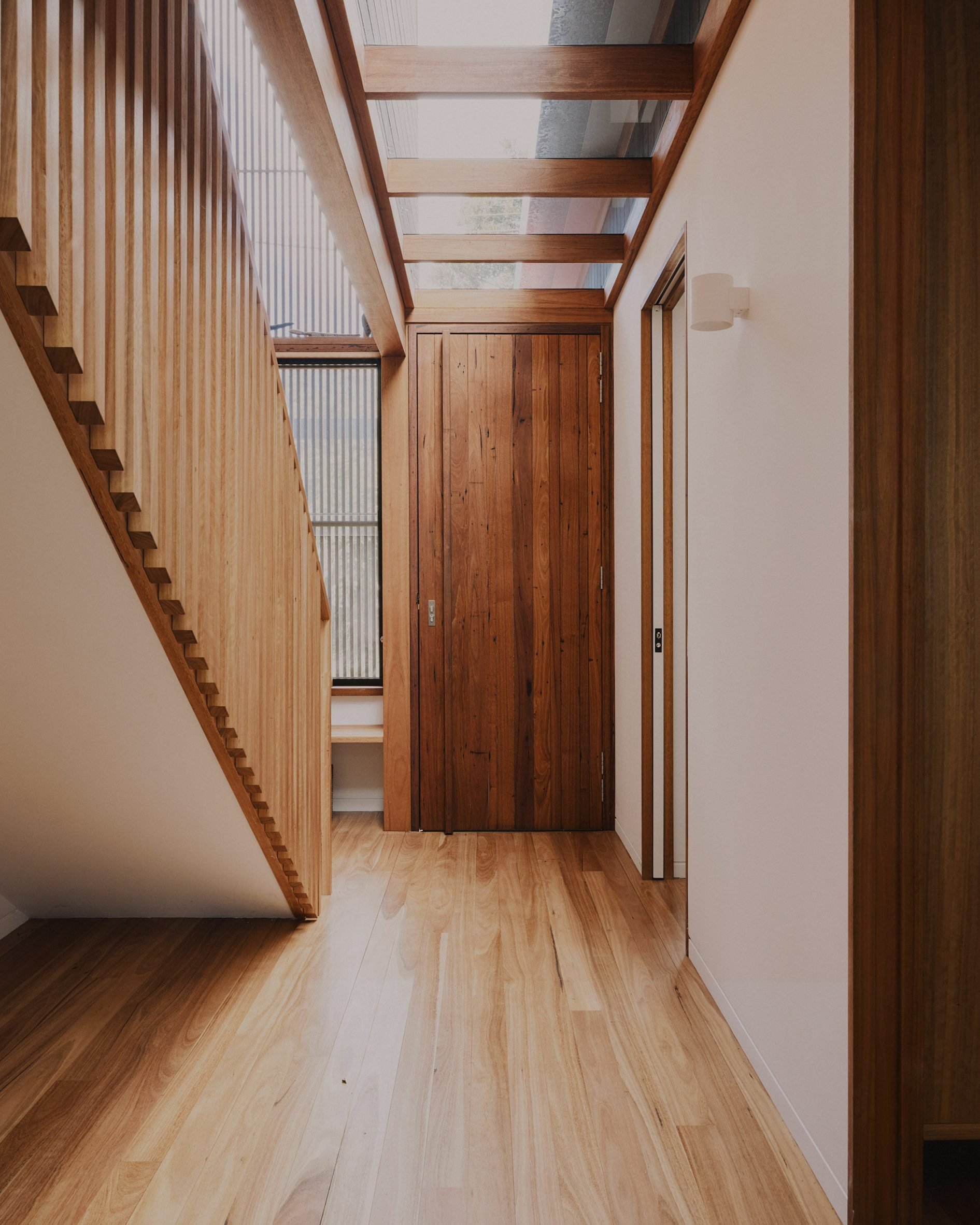Hallway of Butterfly House in Australia by Dane Taylor Design