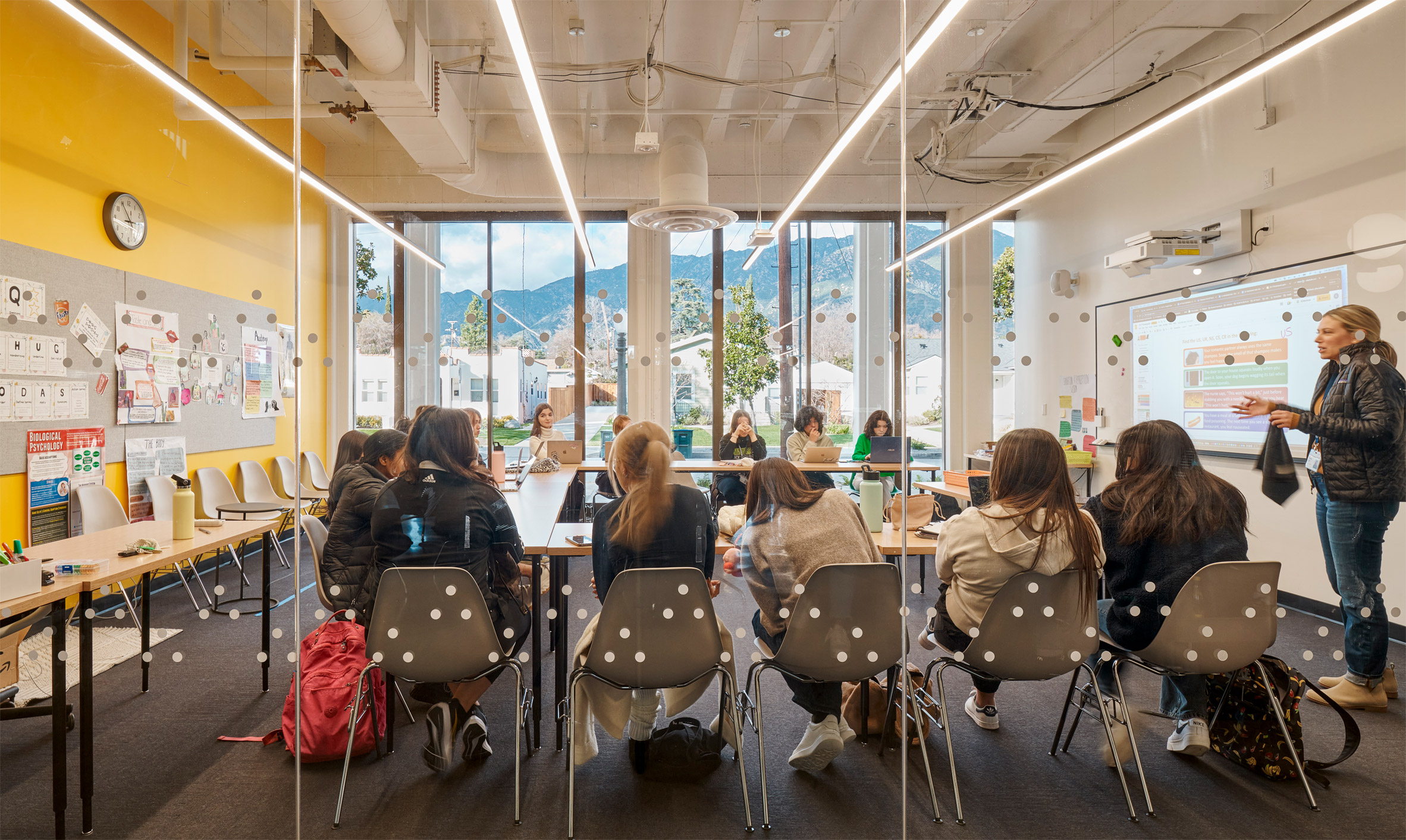 School children in a classroom