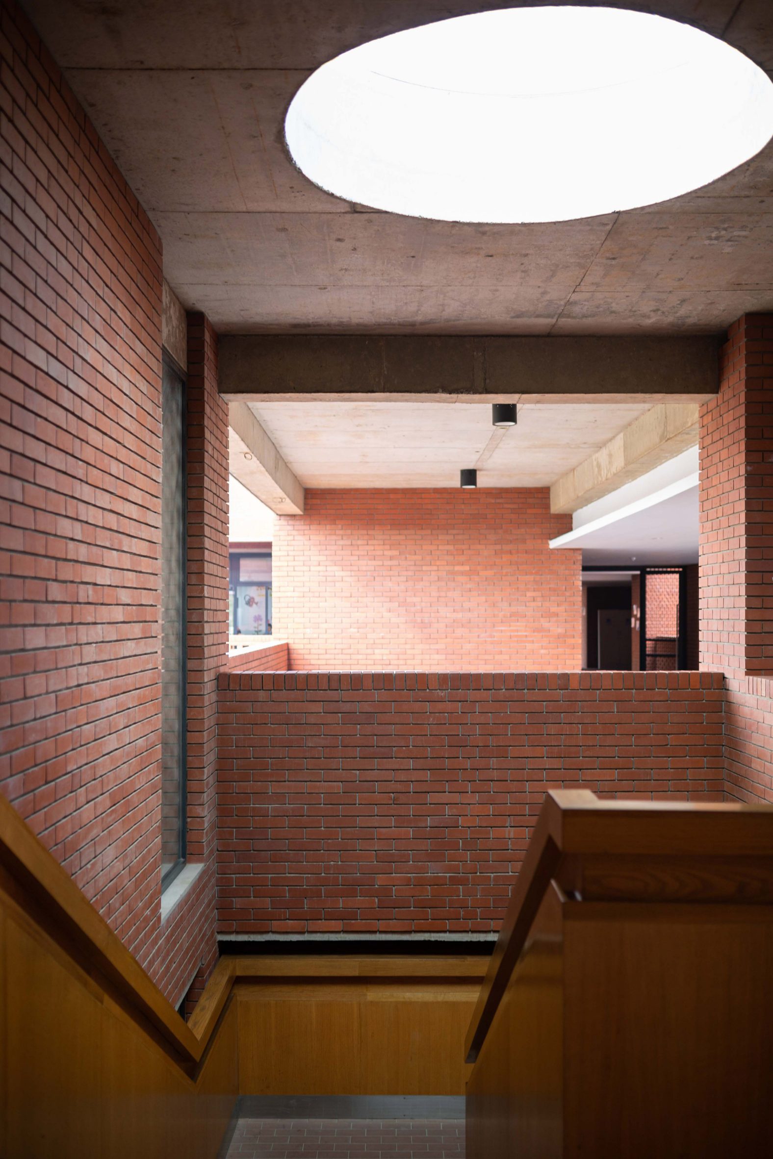 Photo of a stairwell of Dhaka school