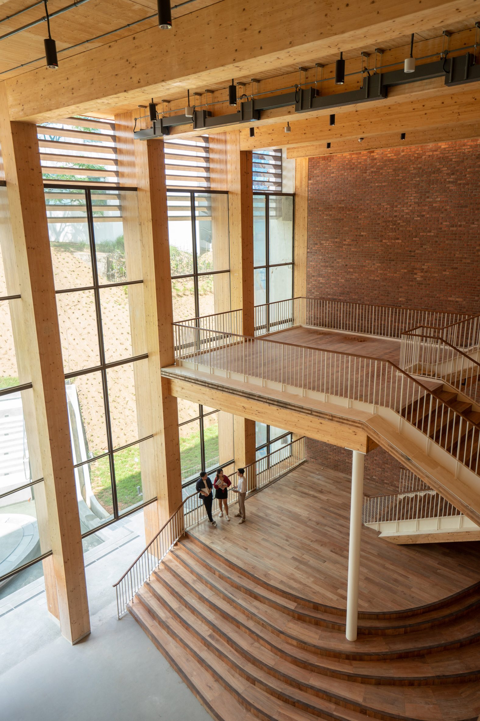 Stairwell at Nanyang Technological University business school