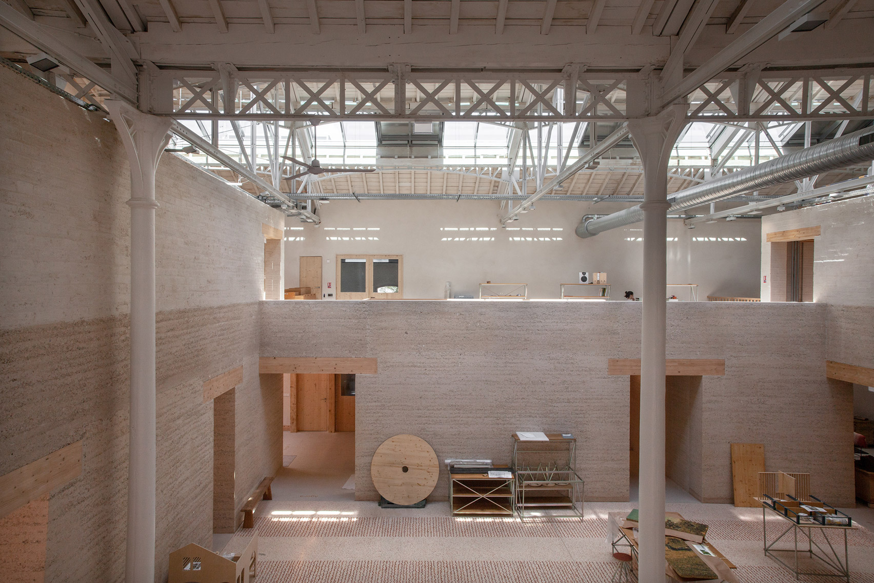 Interior of workspace by Atelier Luma, Assemble and BC Architects & Studies