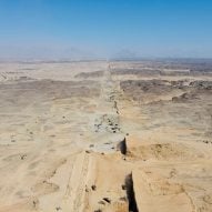 The Line megacity under construction in Saudi Arabia