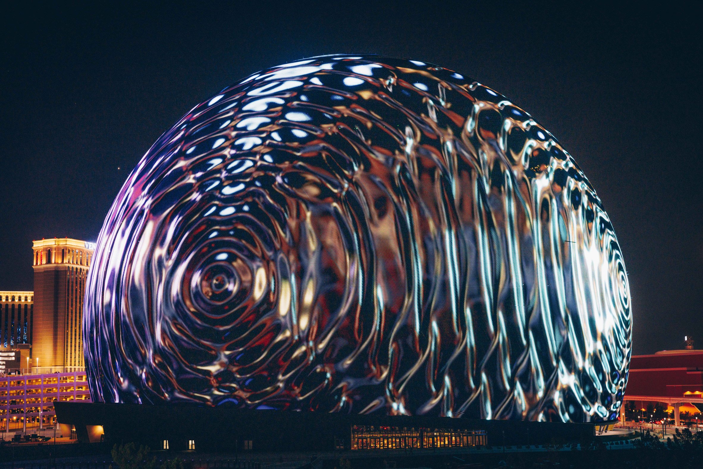 Visuals display at MSG Sphere Las Vegas