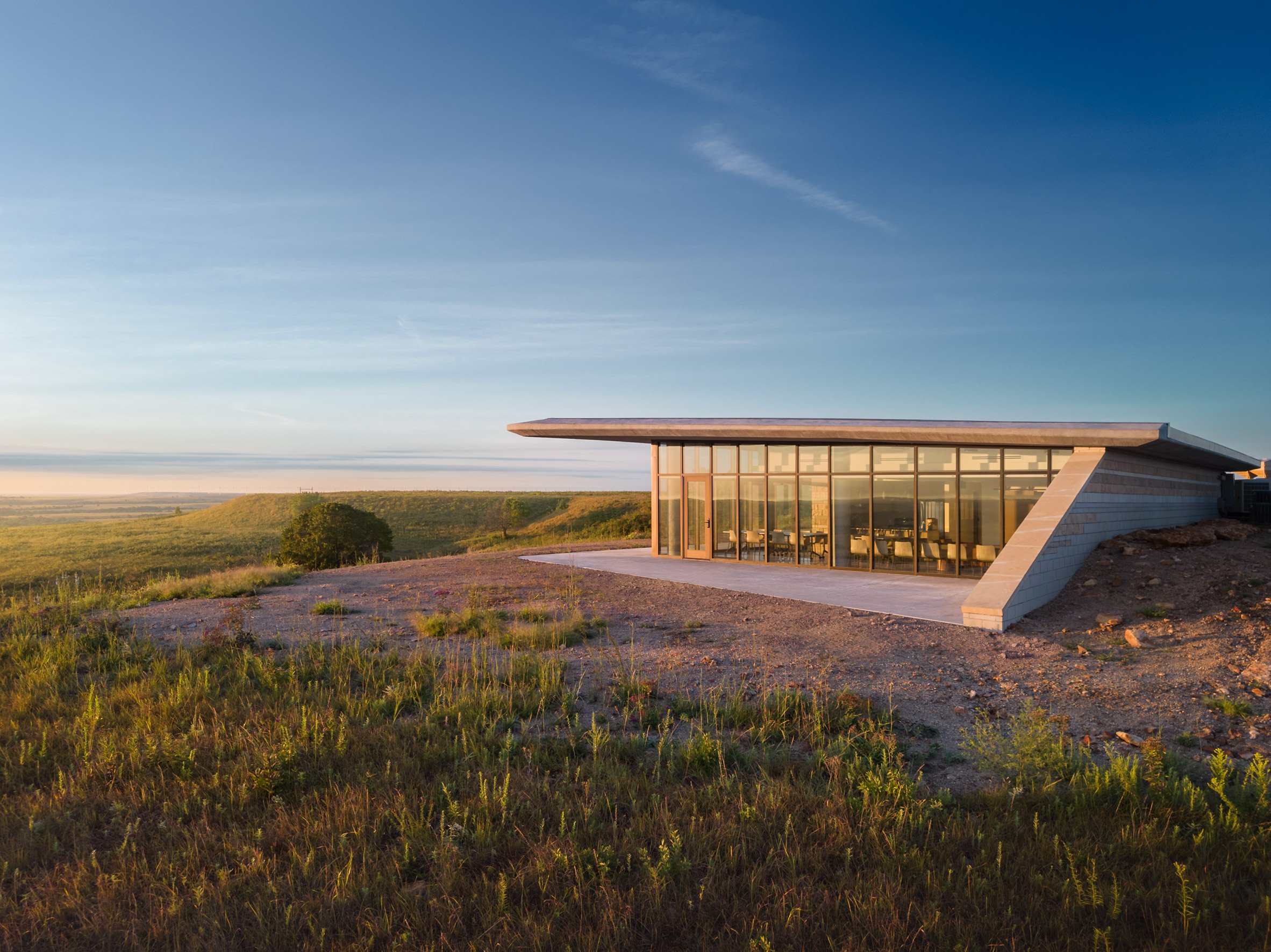 Sloping research centre