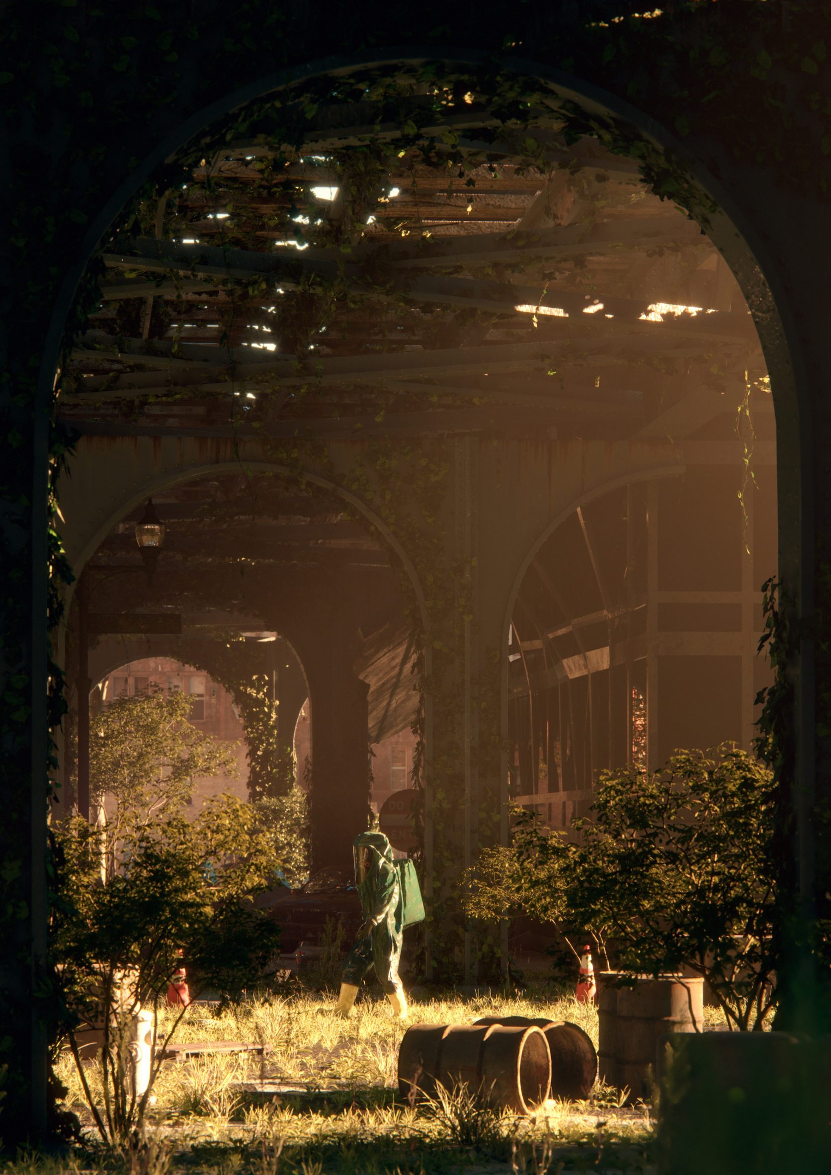 Plants take over city