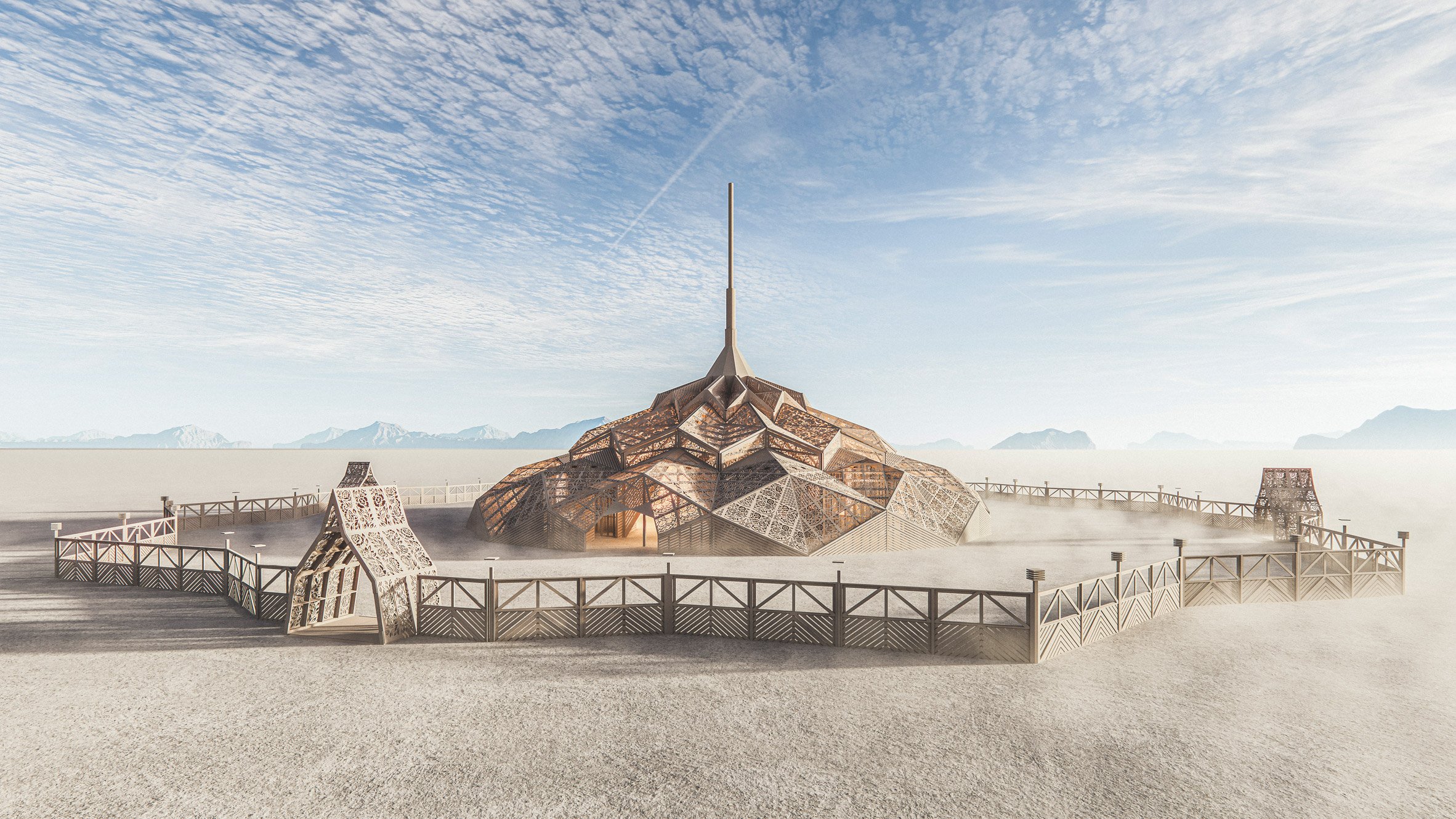 Burning Man temple 2023
