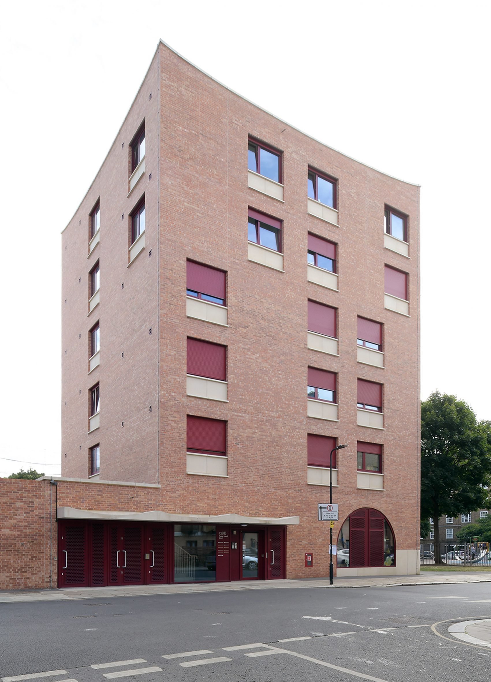 Brick-clad housing by Adam Khan Architects