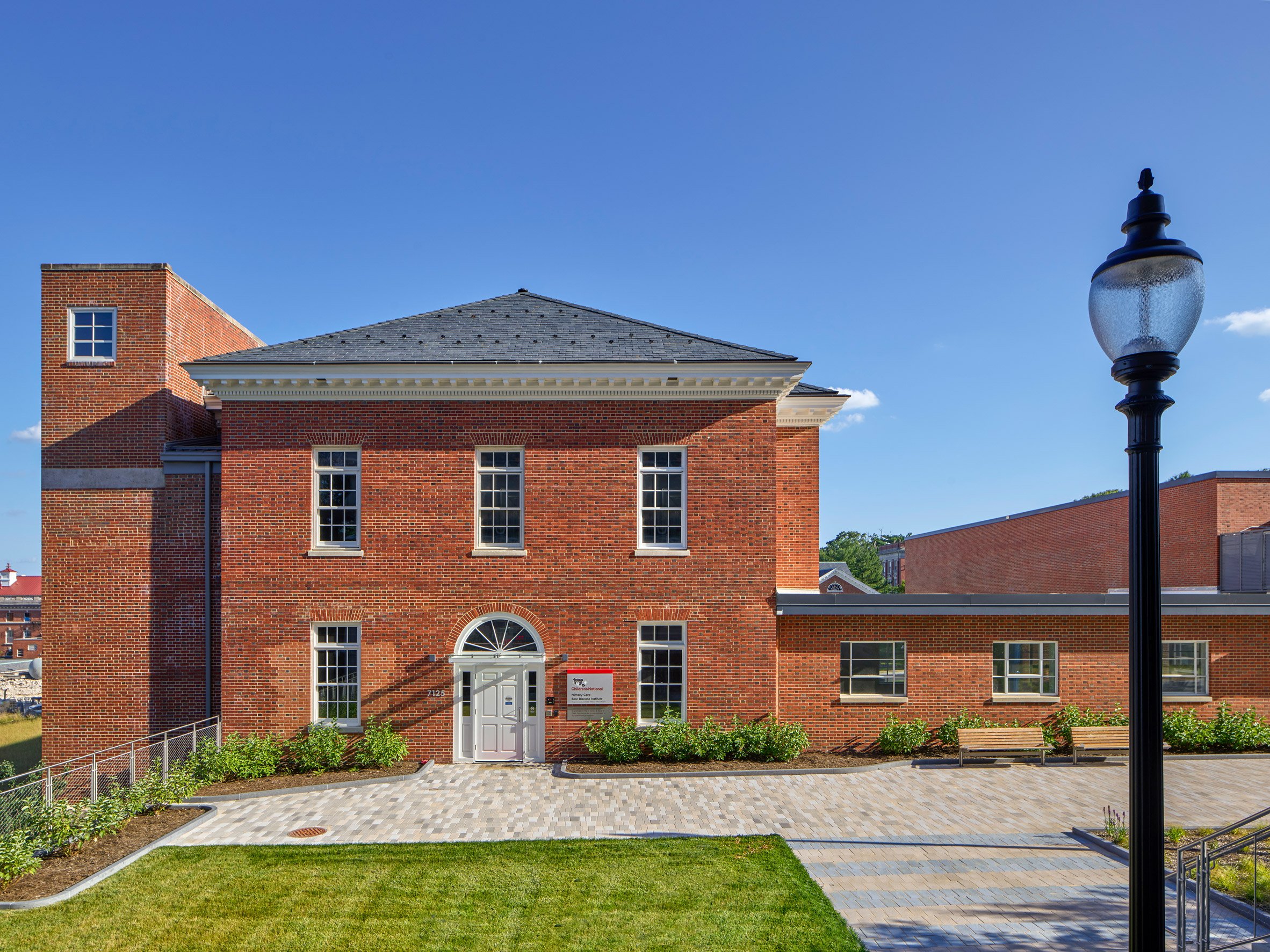 Redbrick Georgian-style building