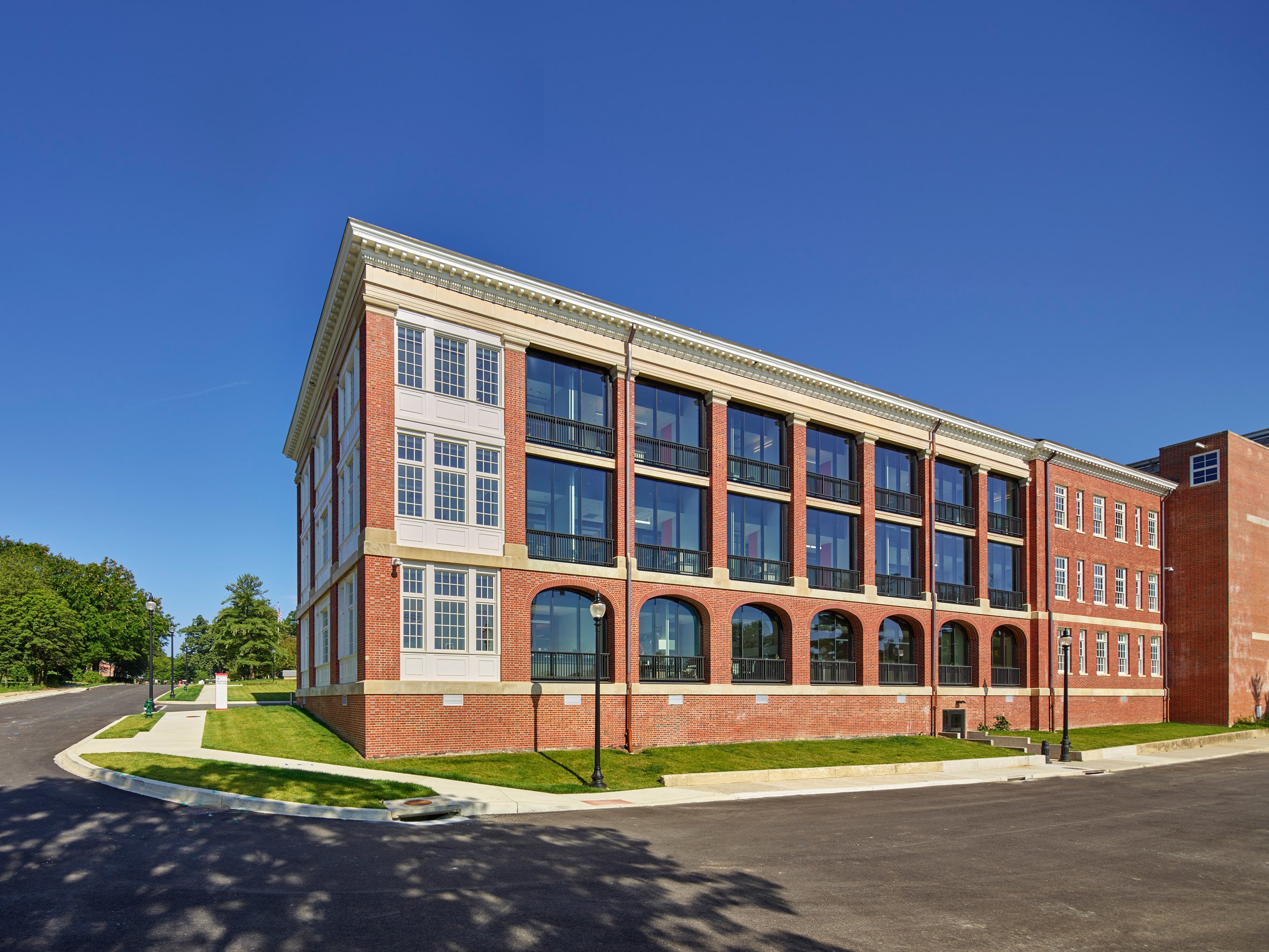 Red-brick building renovated by Elkus Manfredi Architects