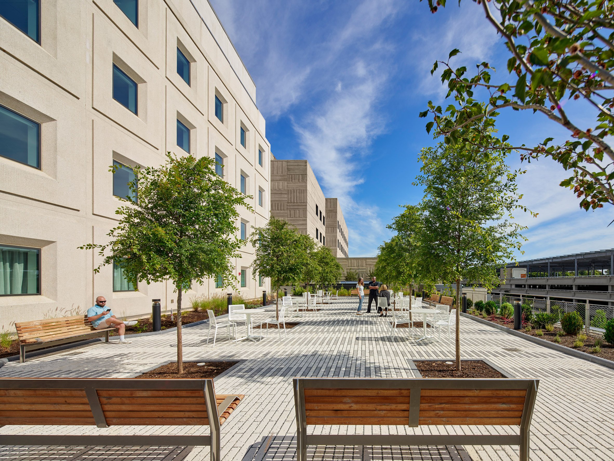 Courtyard area of campus