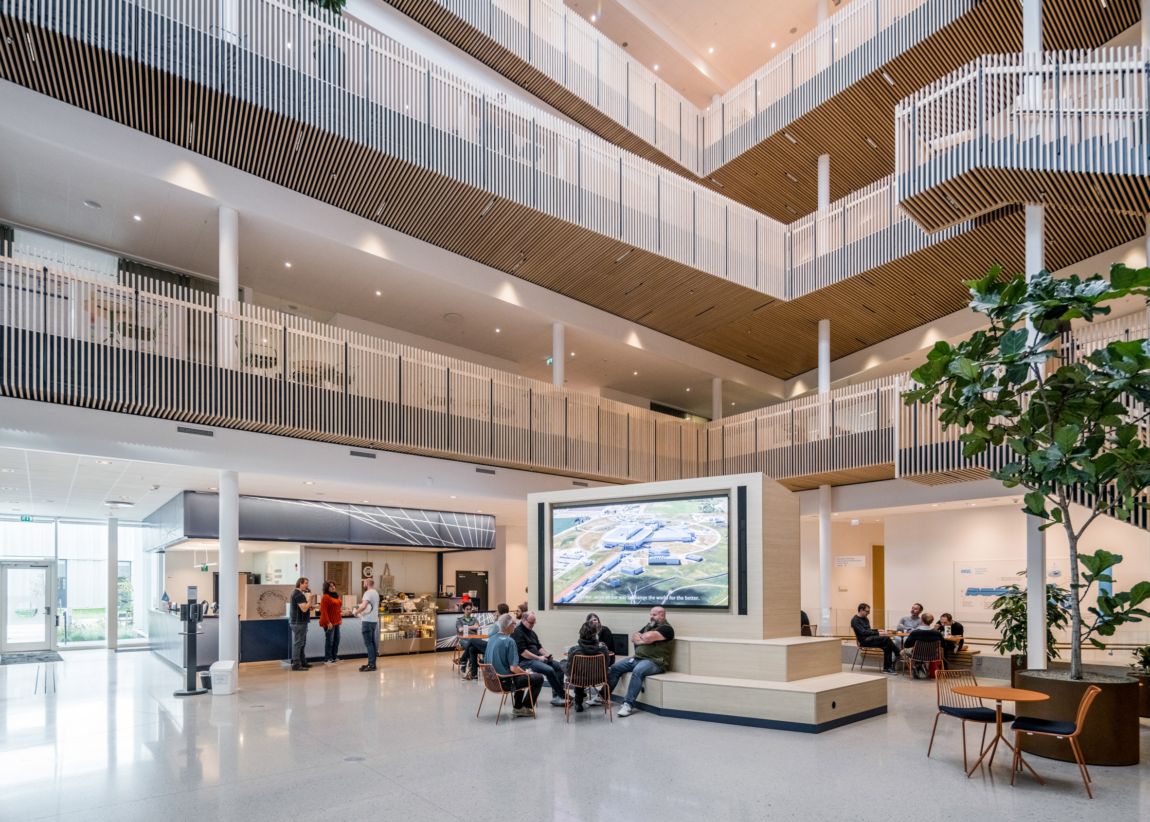 Interior of atomic-science research facility