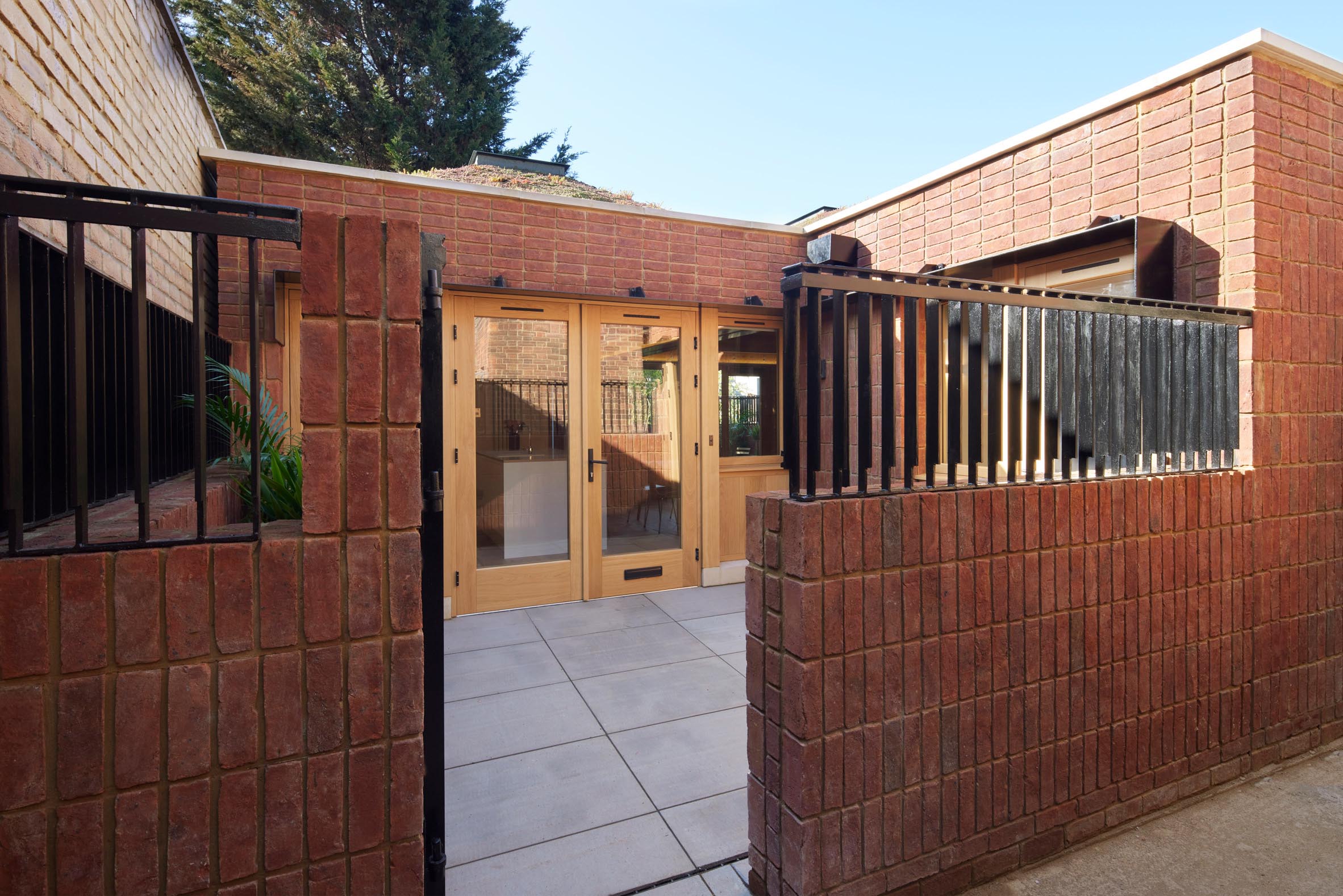 View of Haringey Brick Bungalow from the entrance gate
