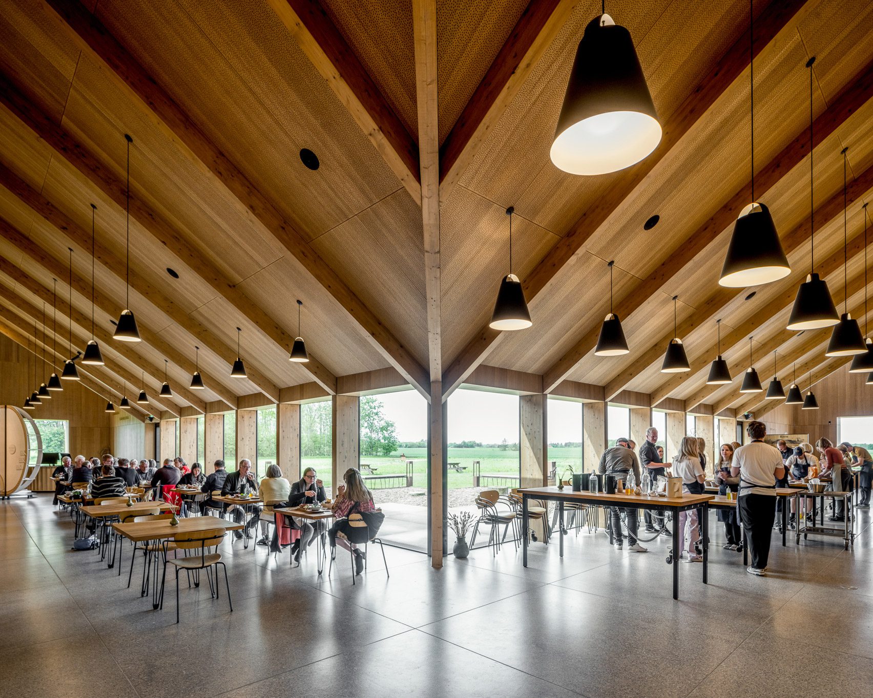 Cafe at Kornets Hus in Denmark