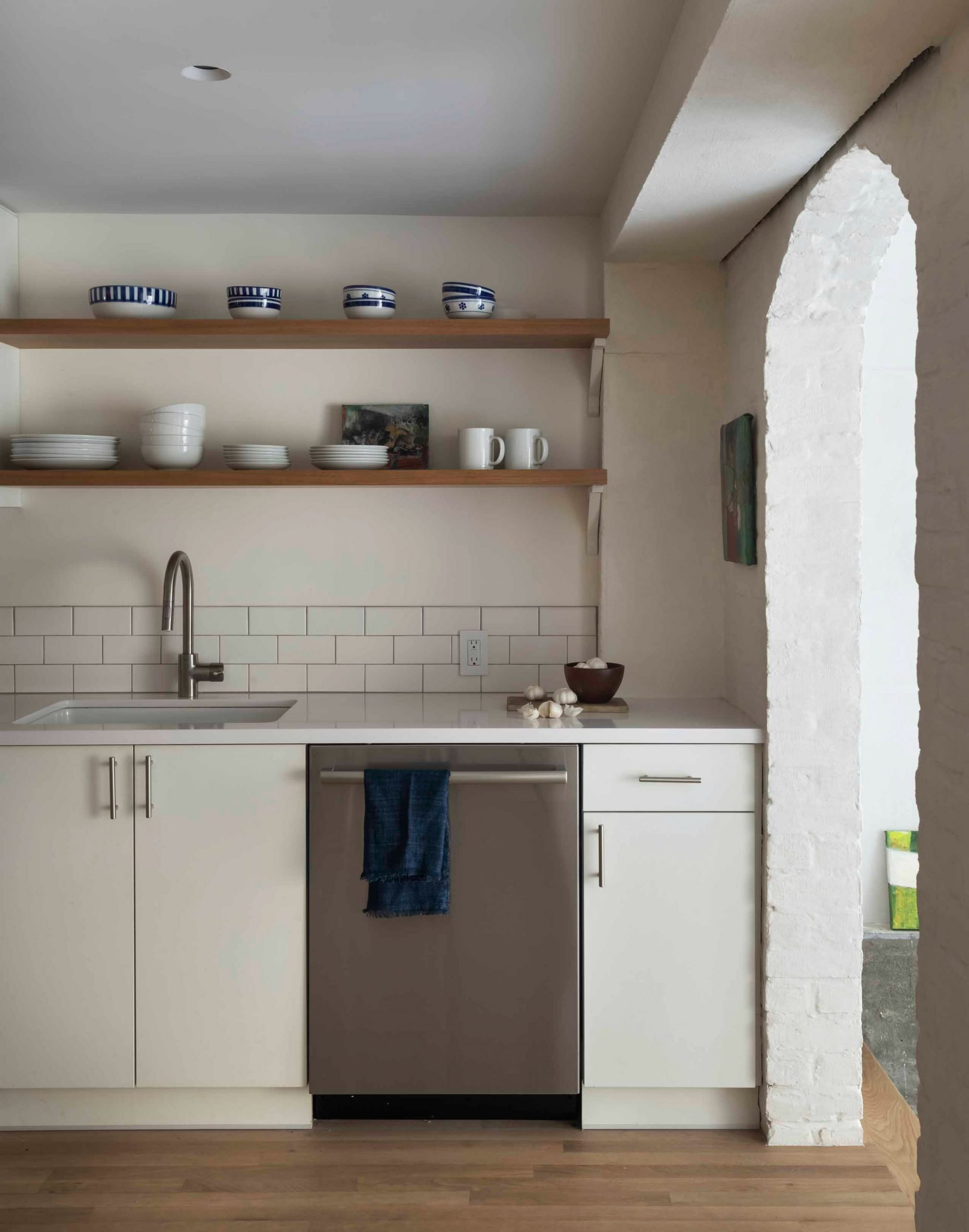Kitchen and dining area within the grandparents' apartment
