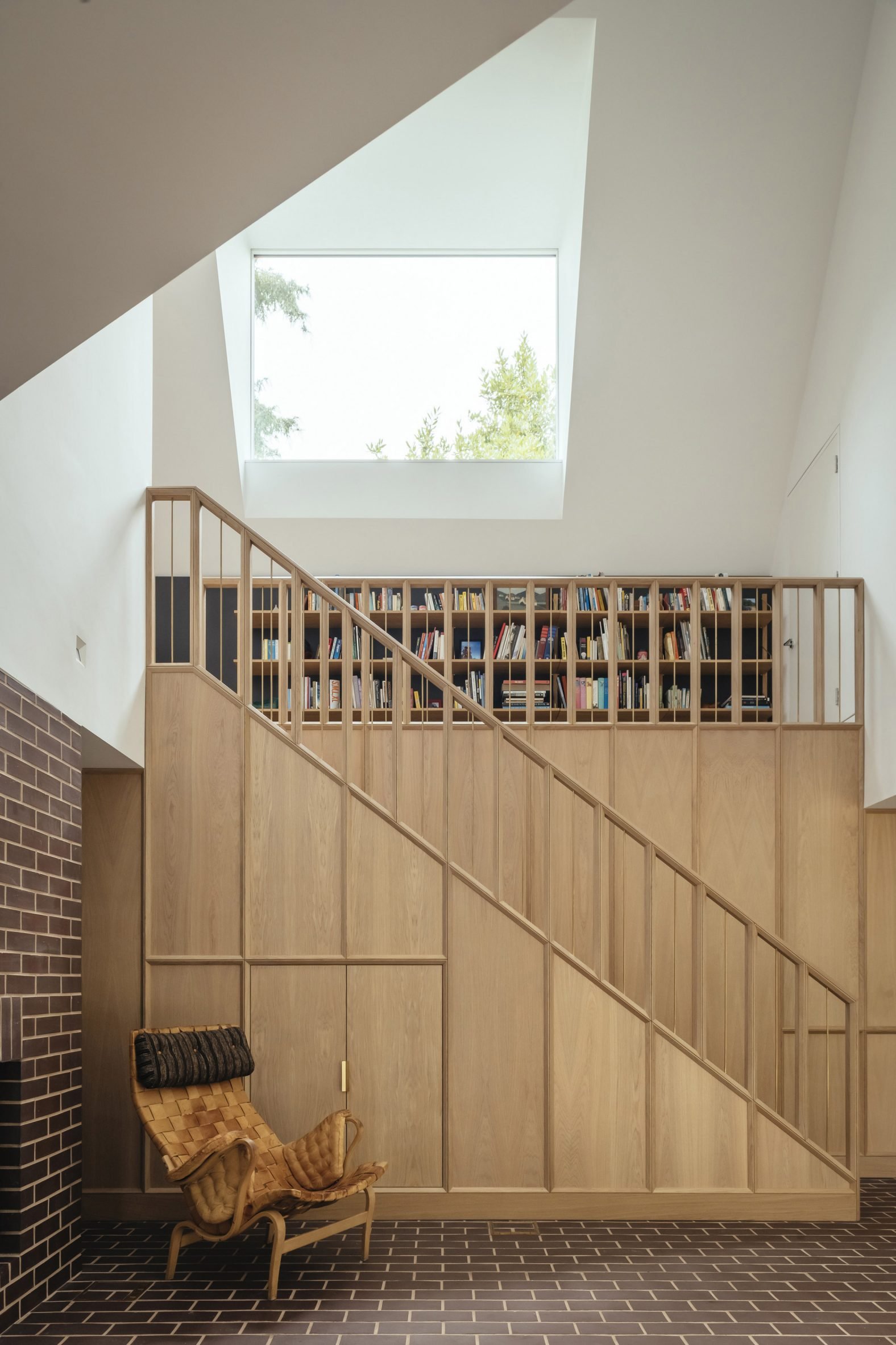 Interior photo of a triple-height hall