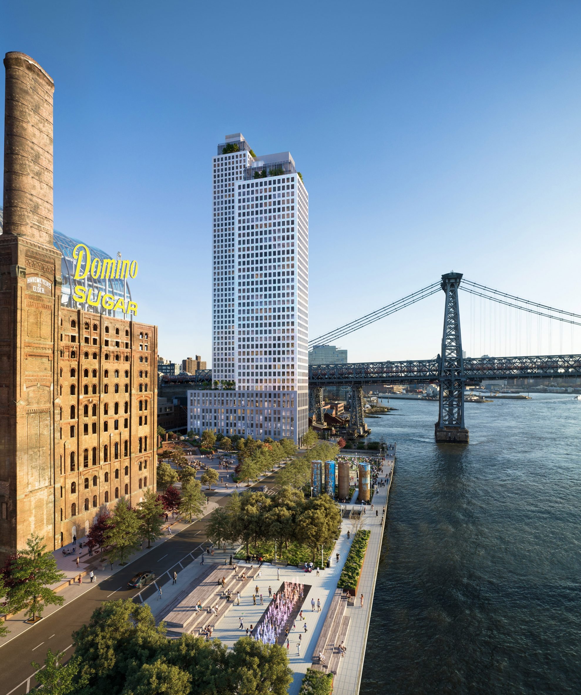 Rendering of Selldorf Brooklyn towers