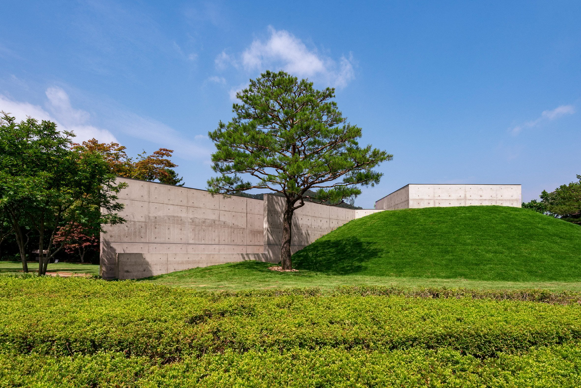 Exterior of Space of Light by Tadao Ando