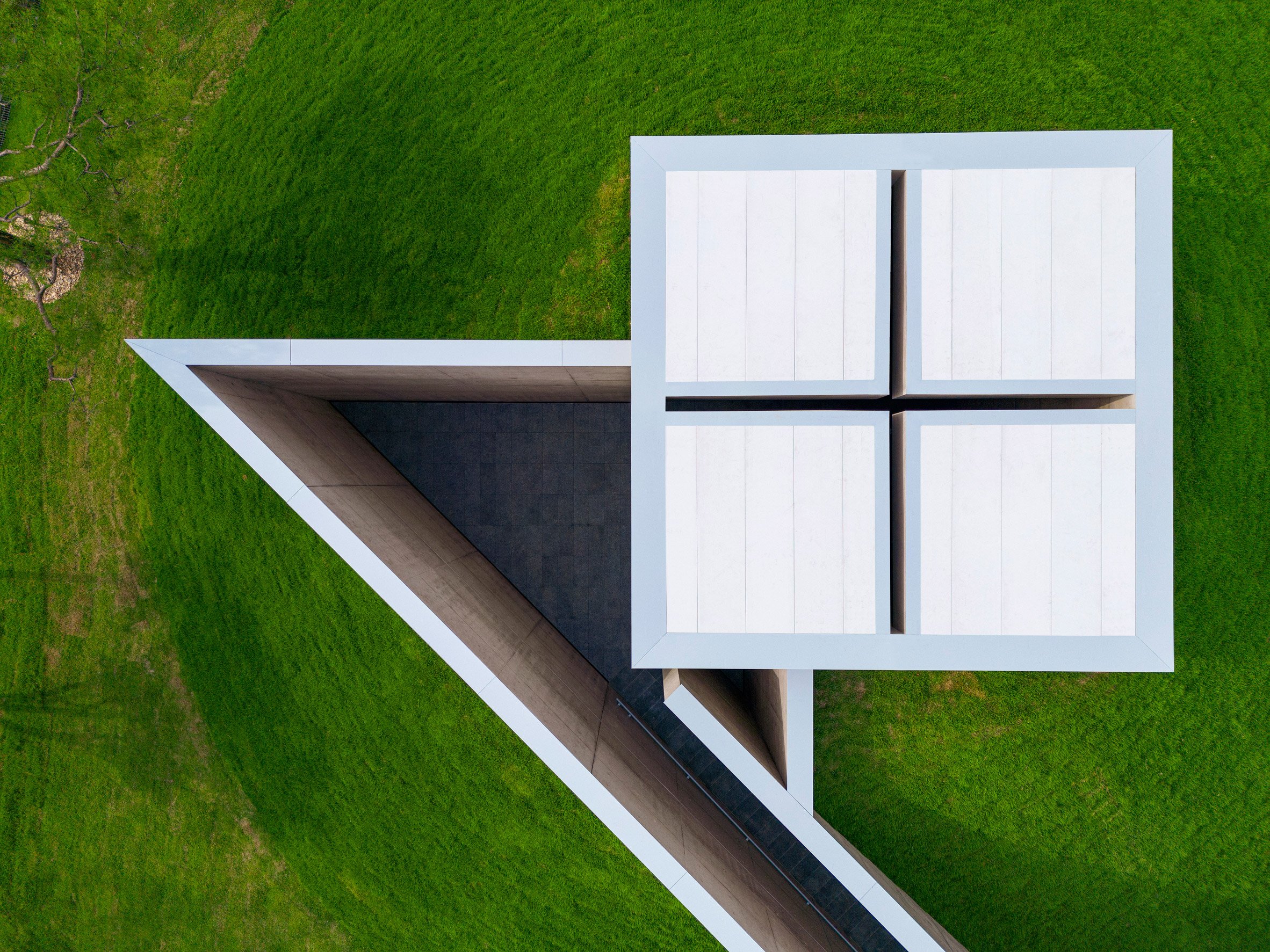Aerial view of meditation room at Museum SAN