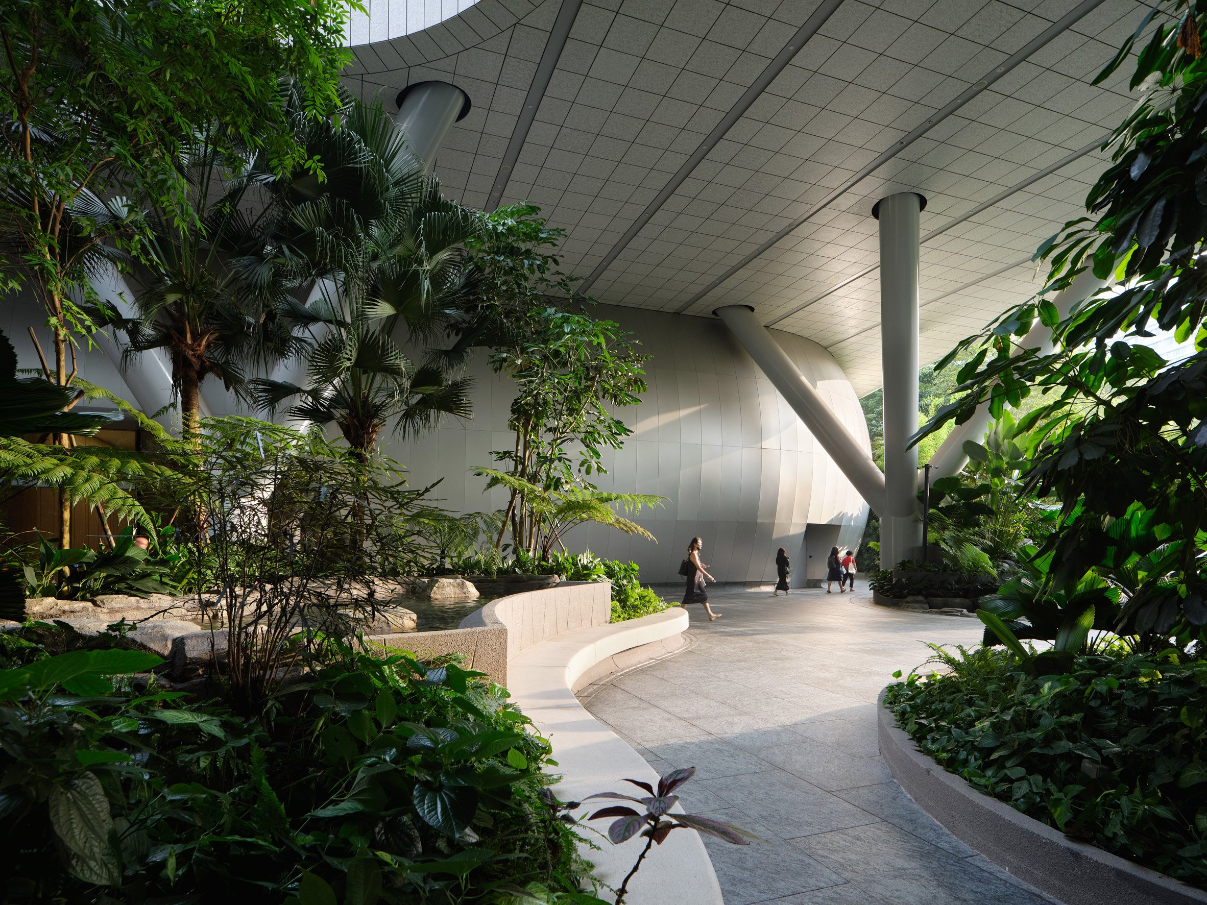 Shaded walkway in Singapore