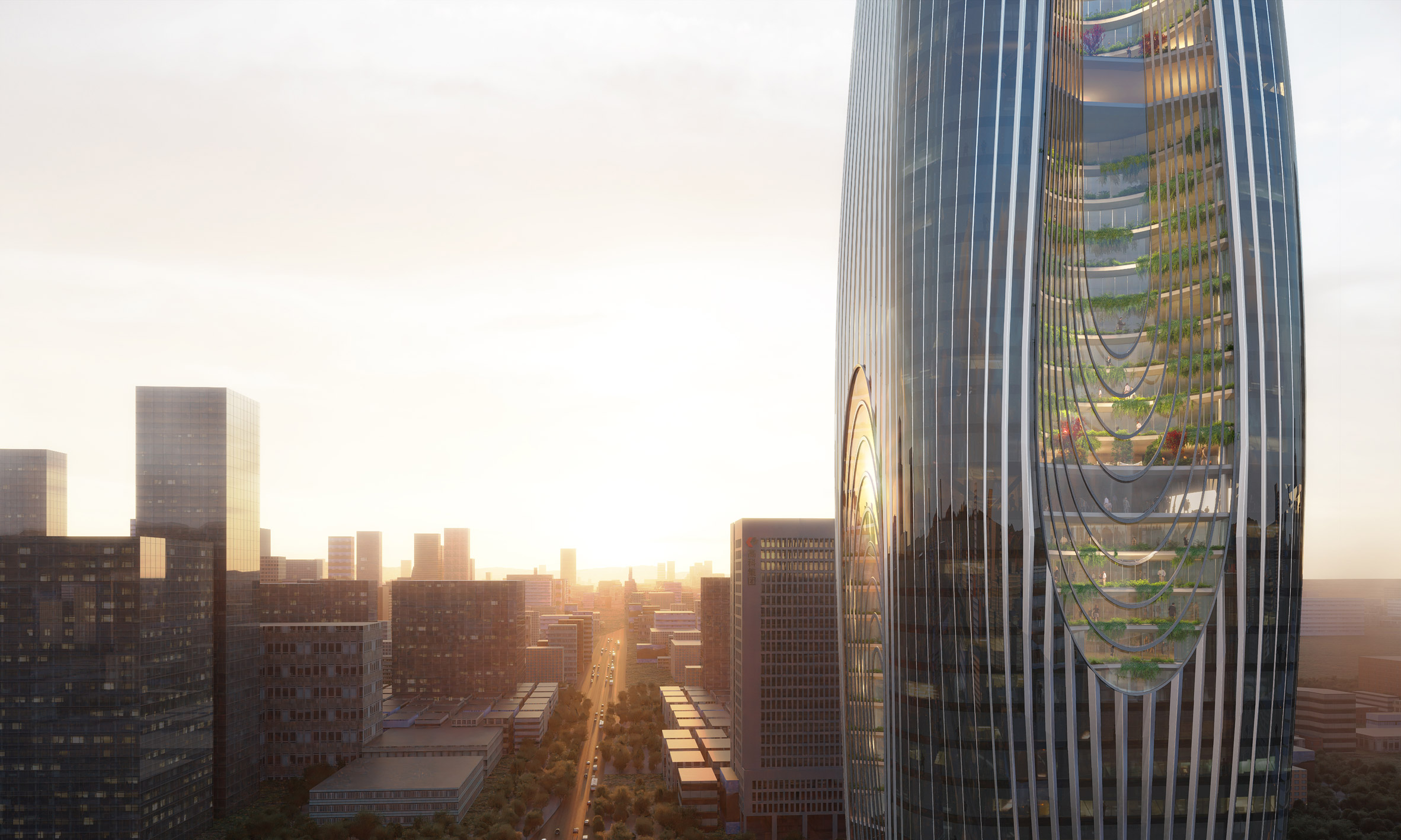 Render of Daxia Tower
