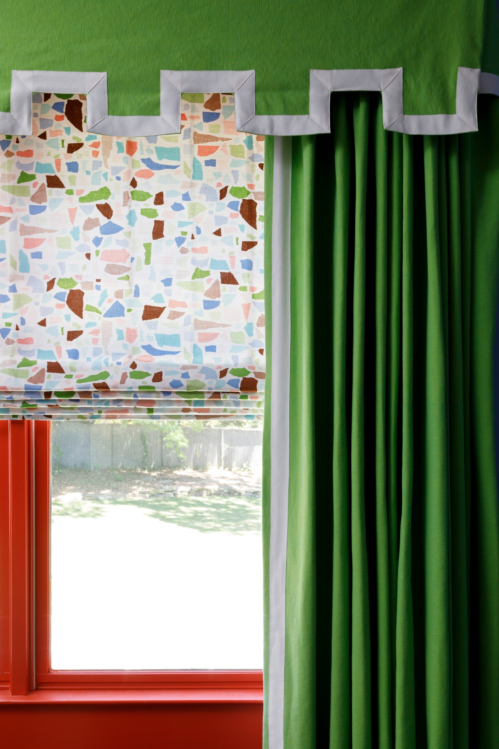 Colordrunk Designs specified the shade Tawny Day Lily by Benjamin Moore for this window sill.