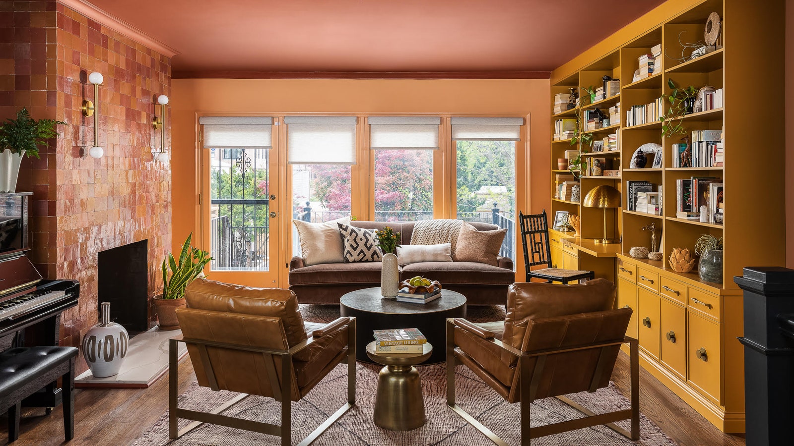 AD PRO Directory designer Lisa amp Leroy created a serene living space using Windswept Canyon by SherwinWilliams.