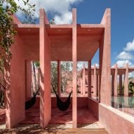 Red housing in Mexico