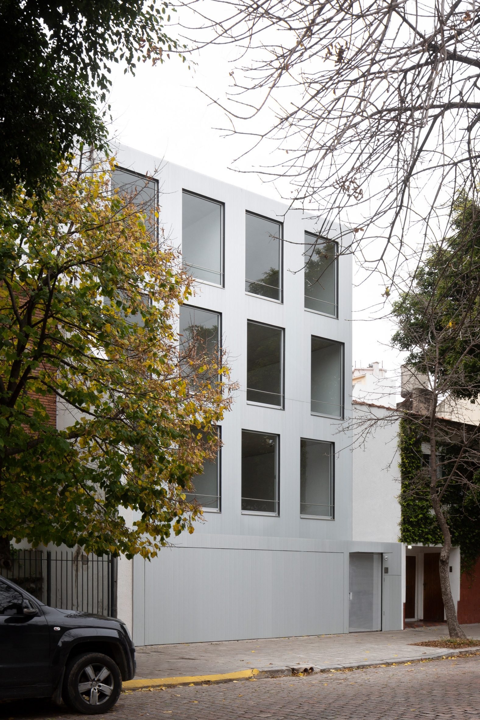 Aluminium Virrey Aviles Street apartments by Juan Campanini and Josefina Sposito