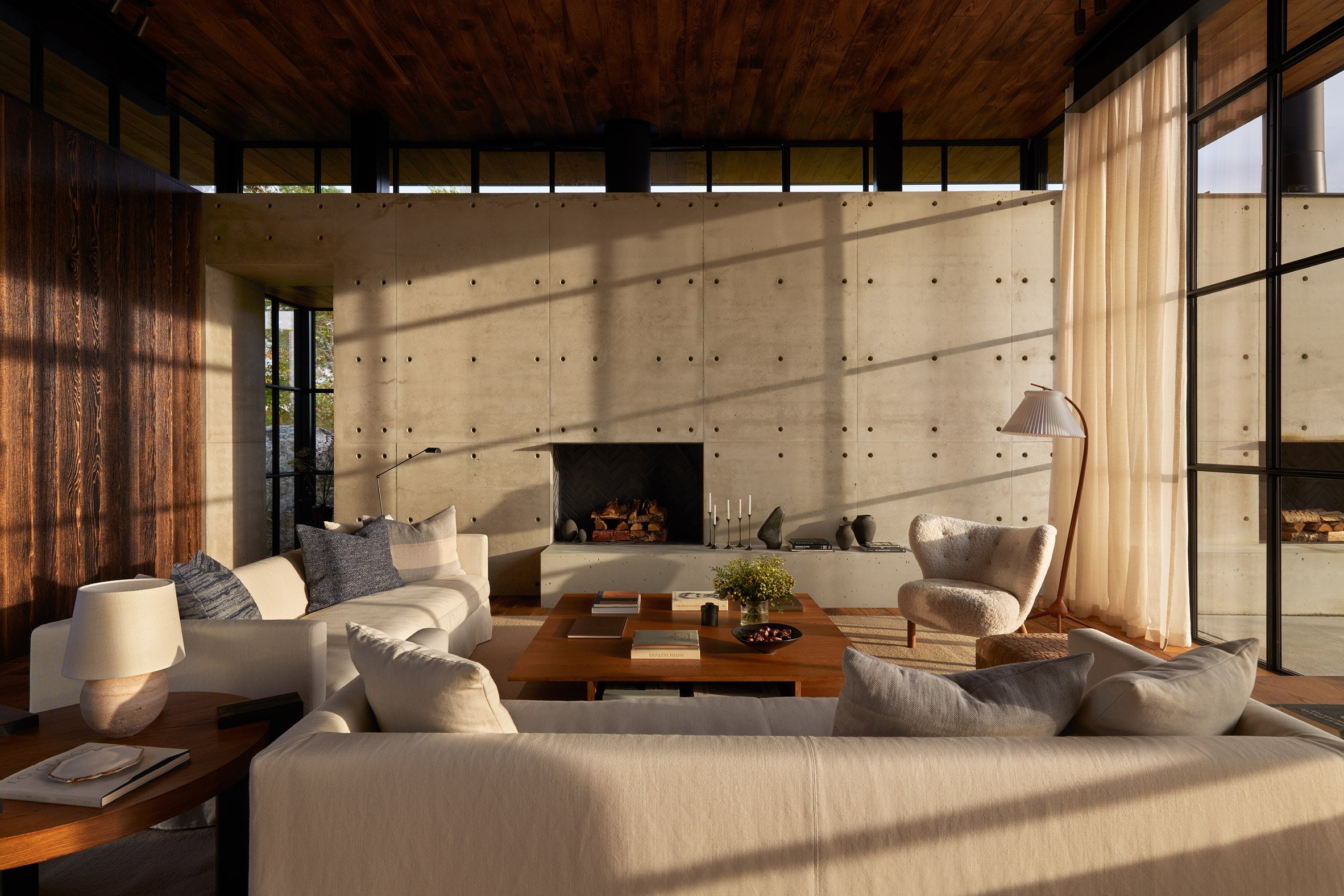 Photo of a living area at the Swedish home
