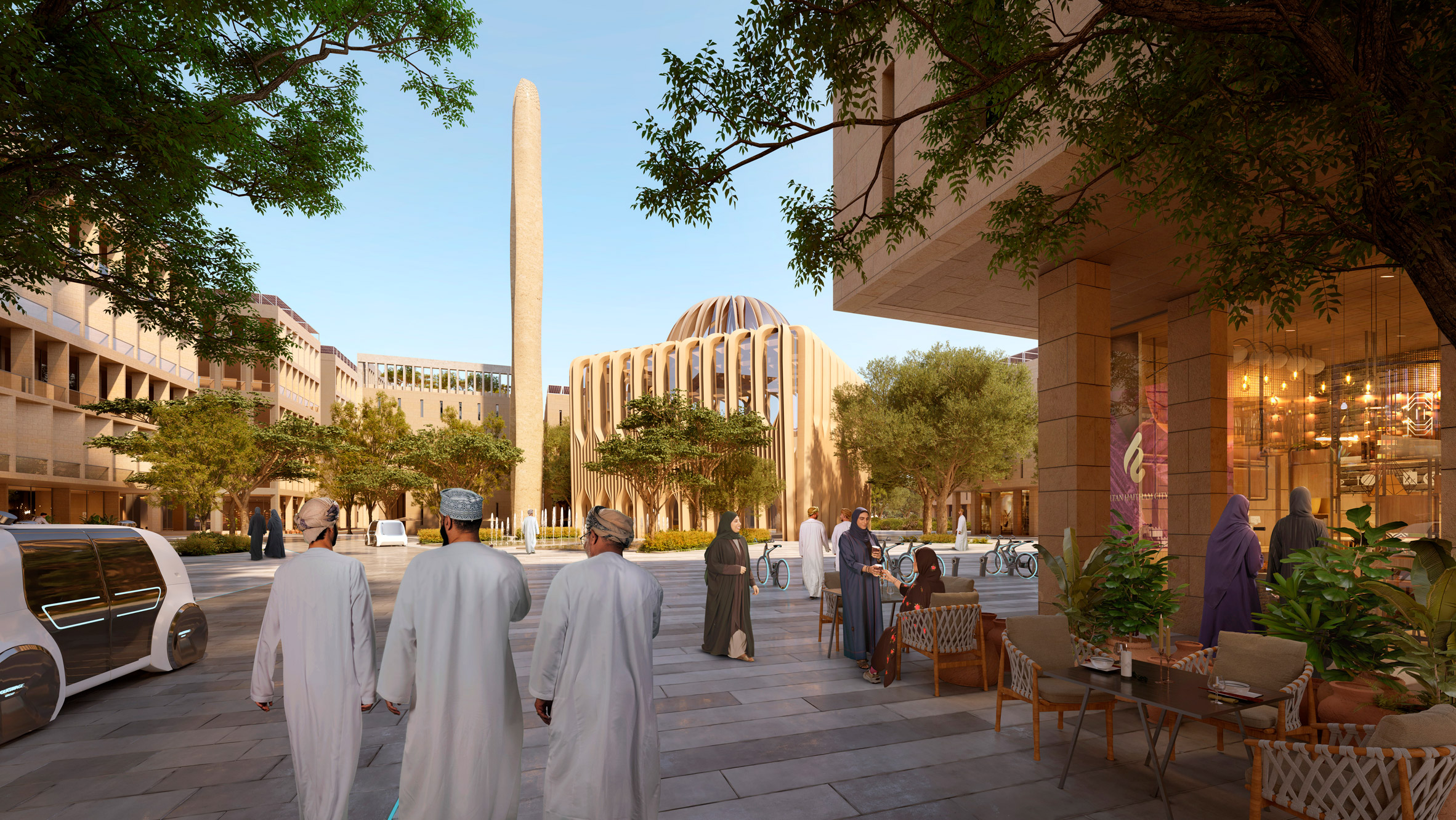 Render of Sultan Haitham City by Skidmore Owings & Merril