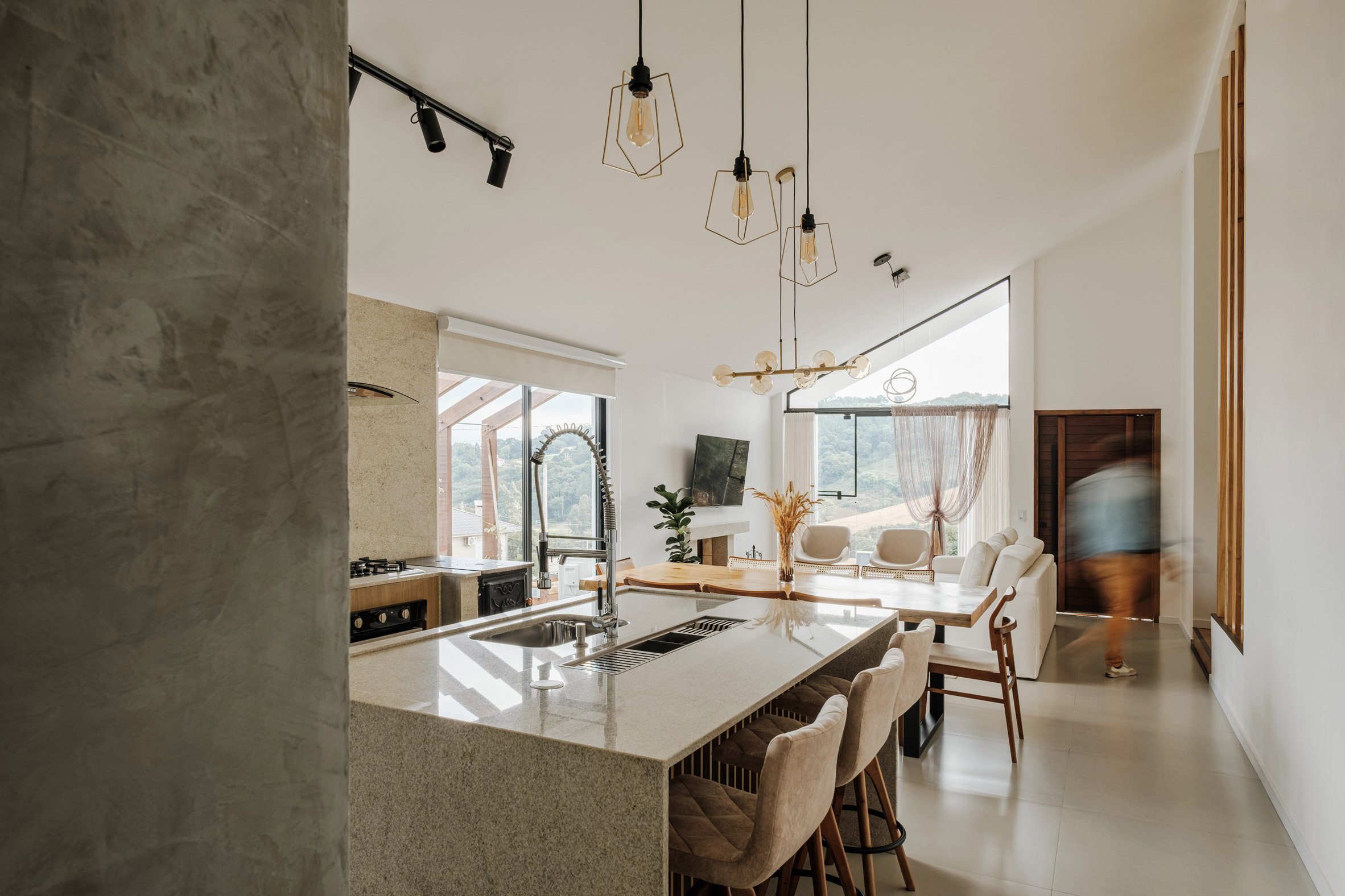Open-plan living area
