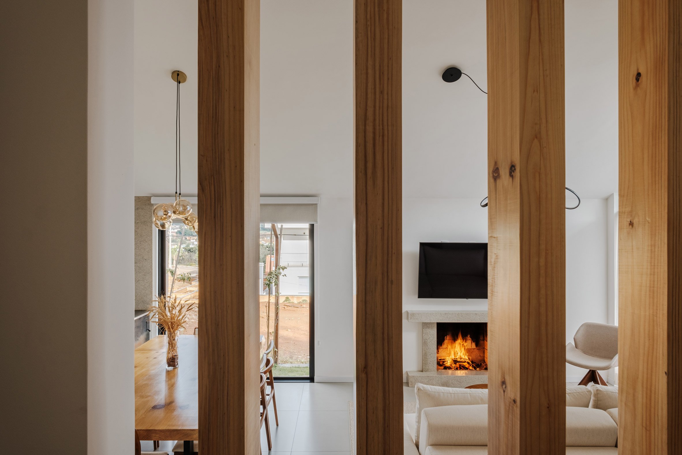 Neutral-hued interiors within Brazilian house