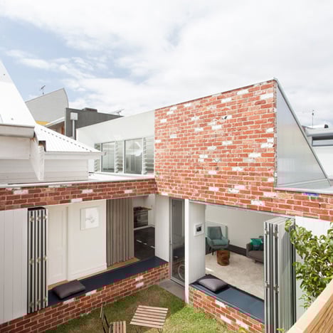 Turnaround House by Architecture Architecture opens onto a courtyard
