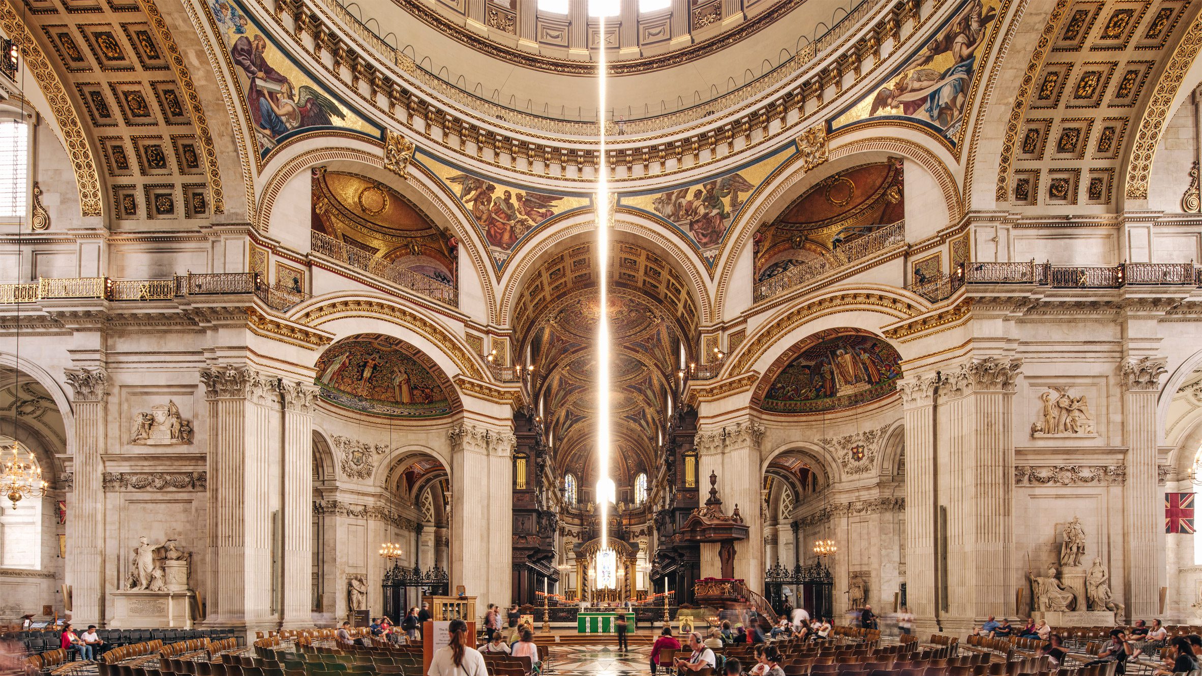 Aura by Pablo Valbuena at St Paul's Cathedral during LDF 2023