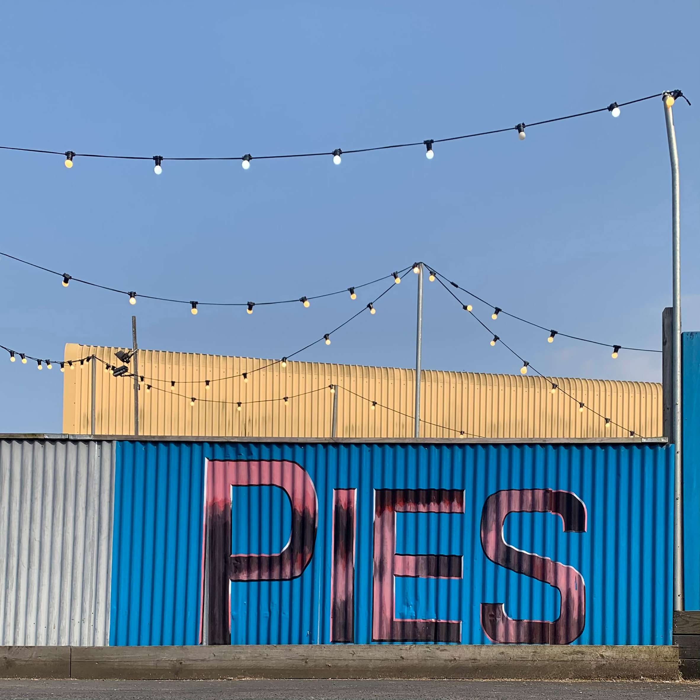Pies sign Tipton photographed by Tom Hicks