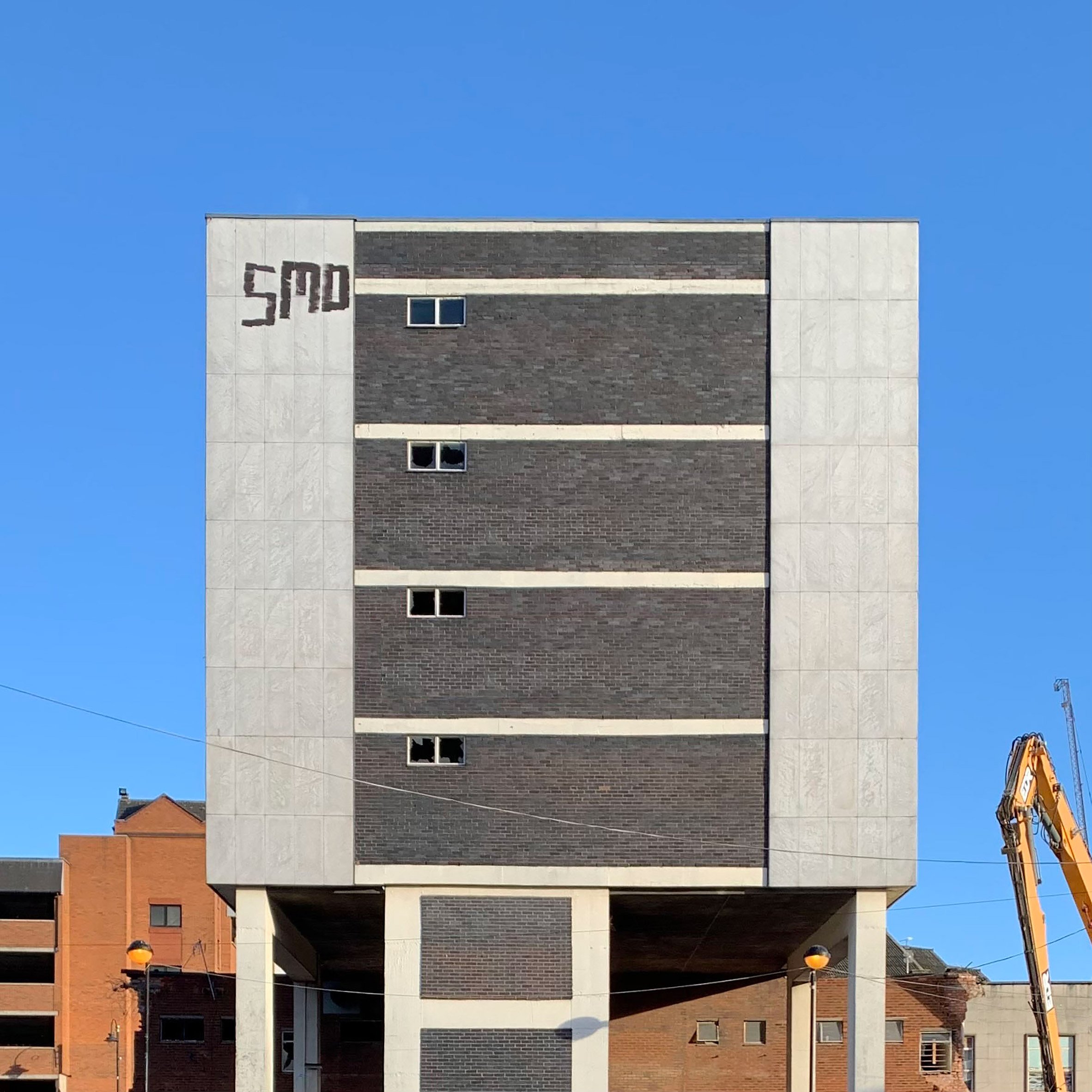 SMO graffiti on building in Wolverhampton