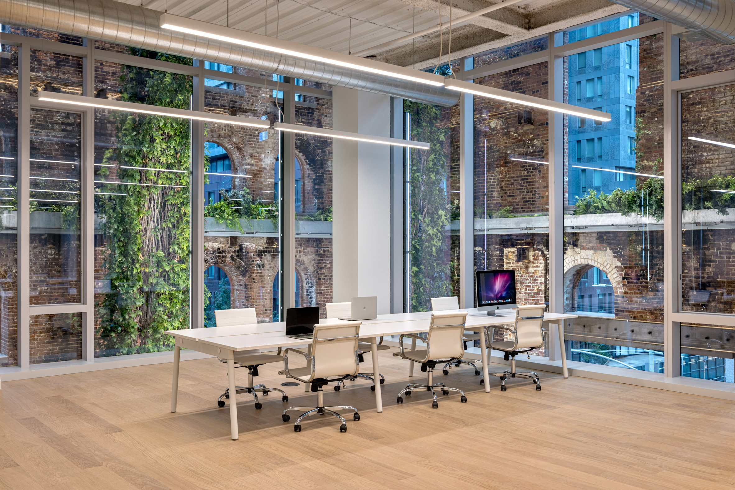 Office within Domino Sugar refinery building