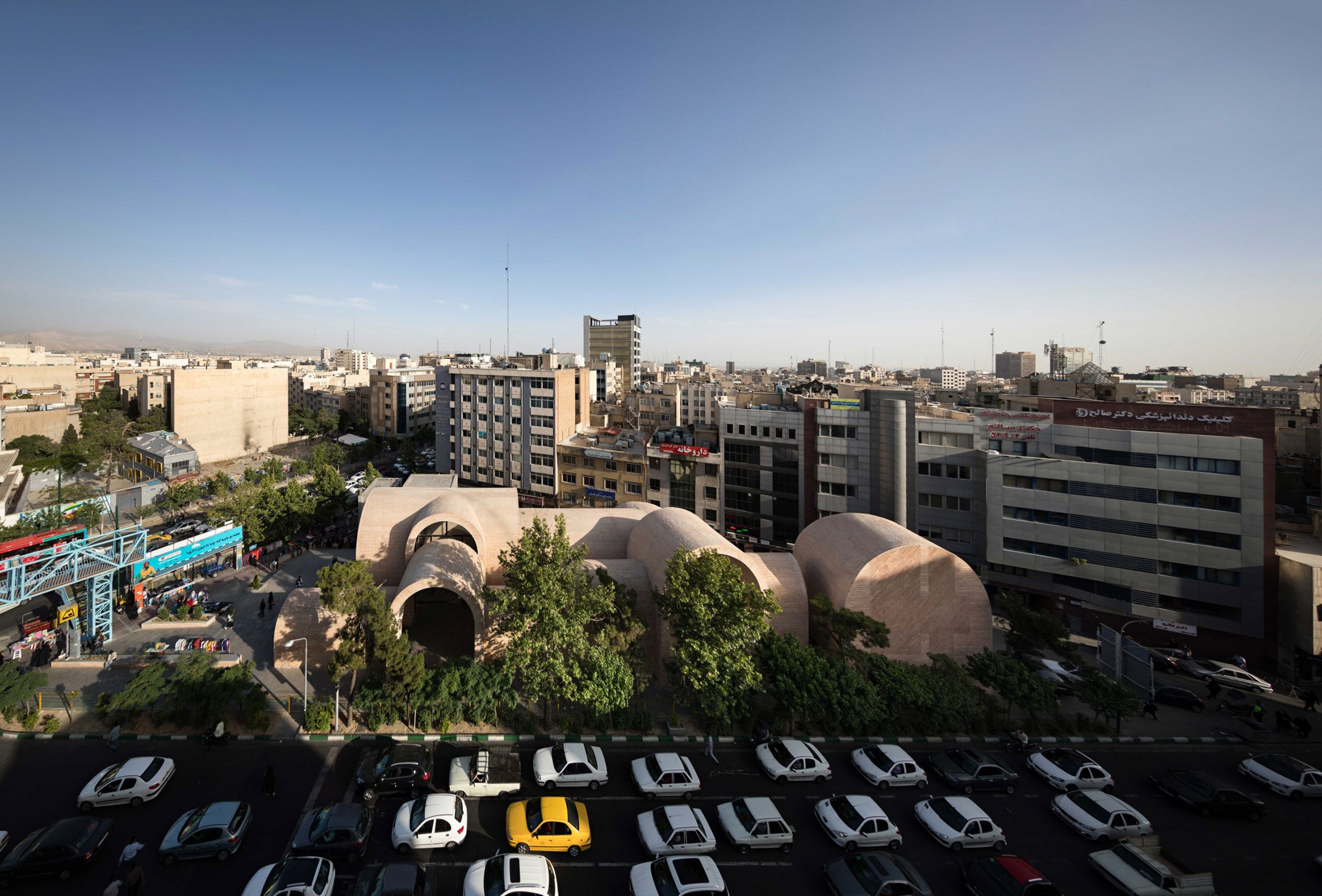 Brick vaulted Jahad Metro Plaza by KA Architecture Studio
