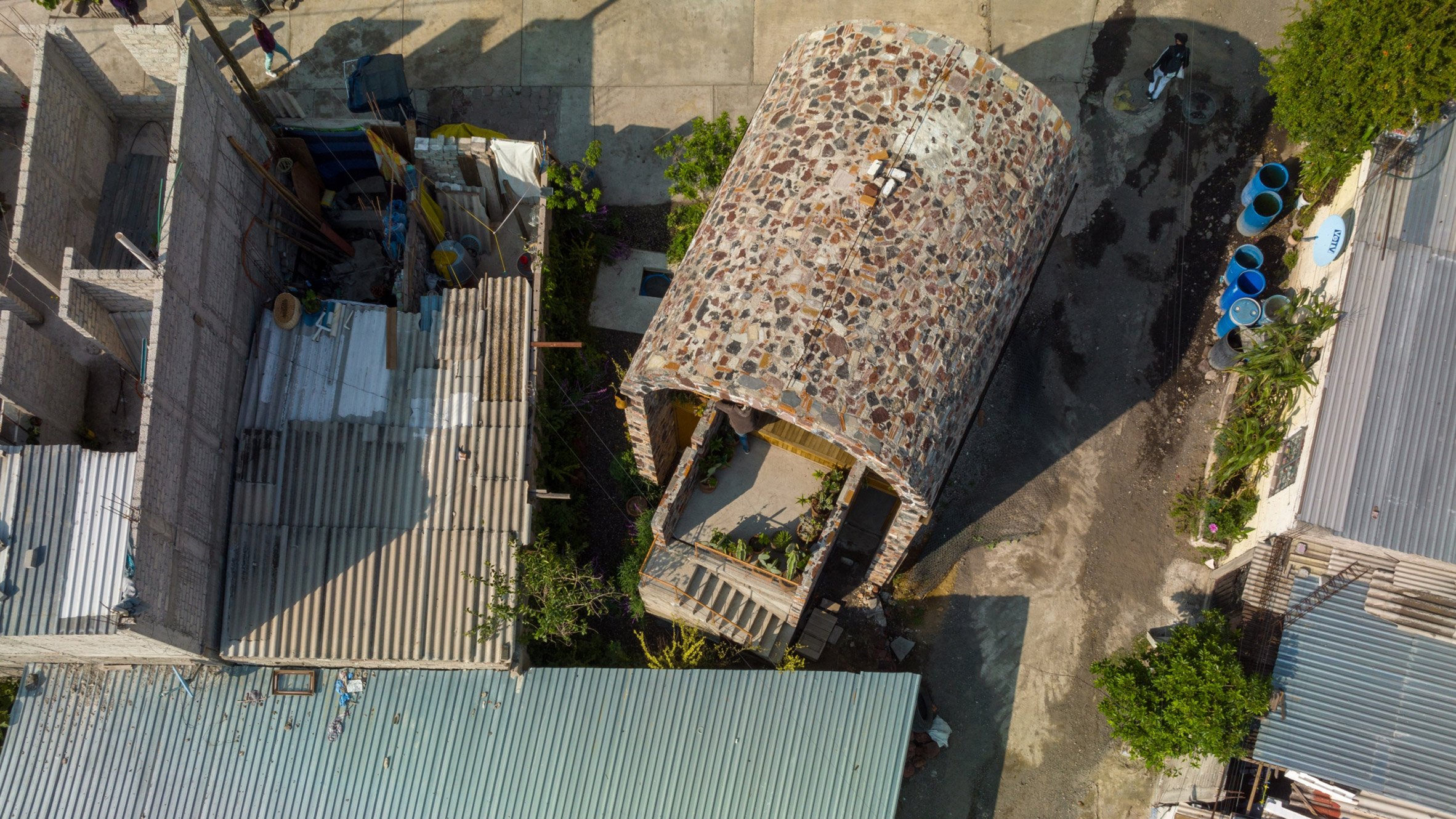 Aerial view of Kithara Music Kiosk