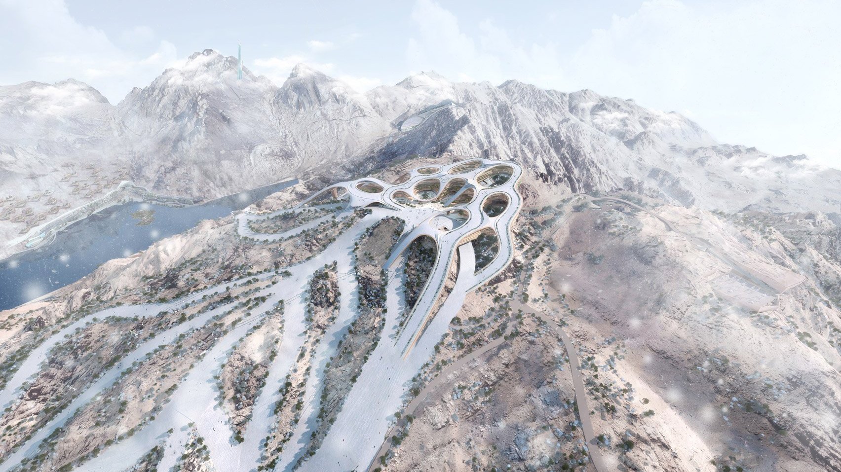 Trojena by LAVA, Zaha Hadid Architects, UNStudio, Aedas, Mecanoo and Bureau Proberts