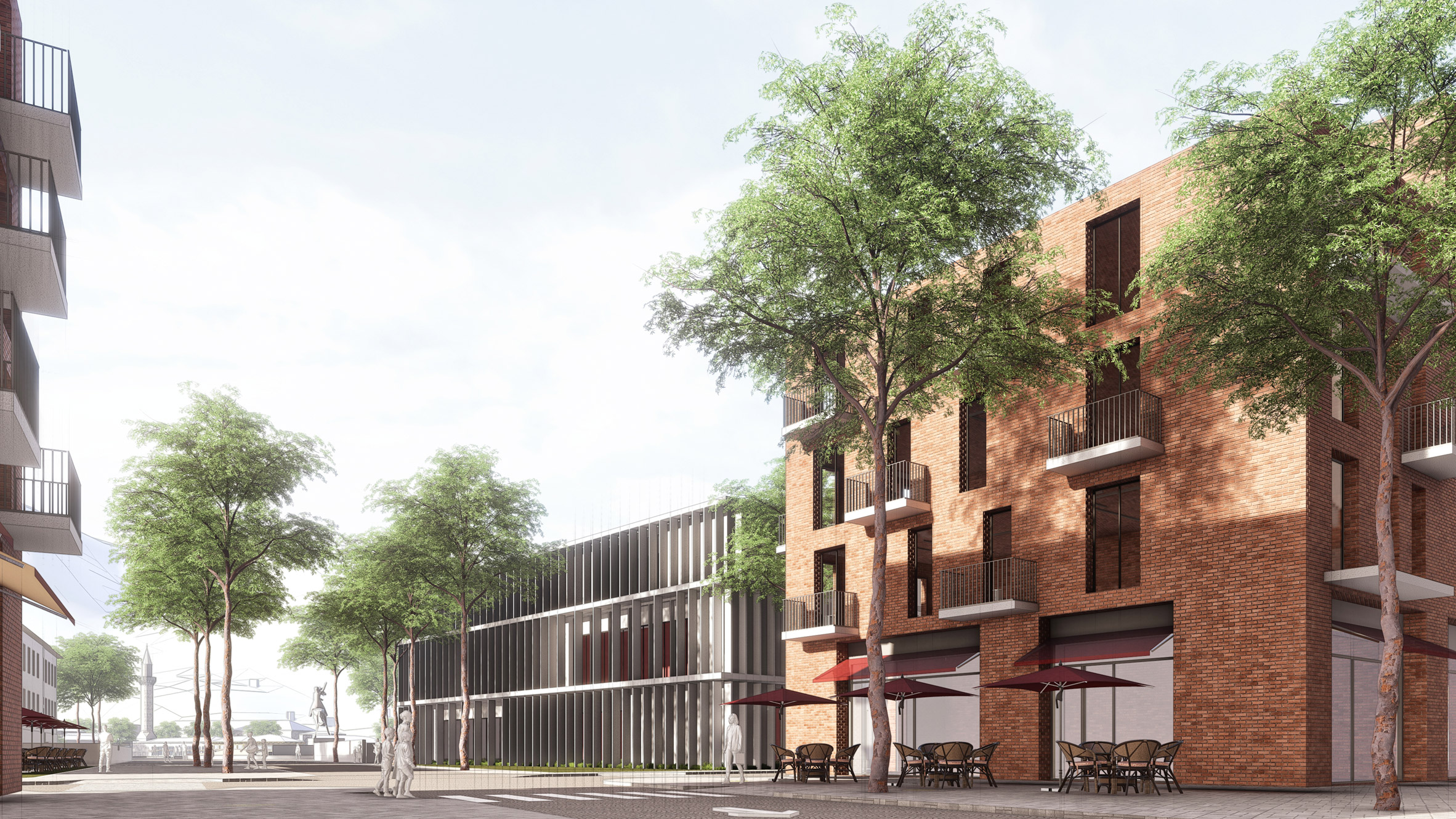 Render of Hatay province rebuild by Turkey Design Council, Foster + Parters and BIG