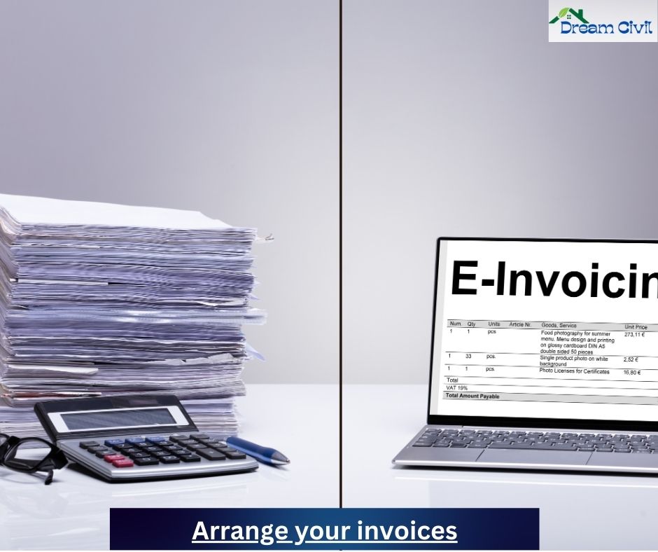 Arrange your invoices