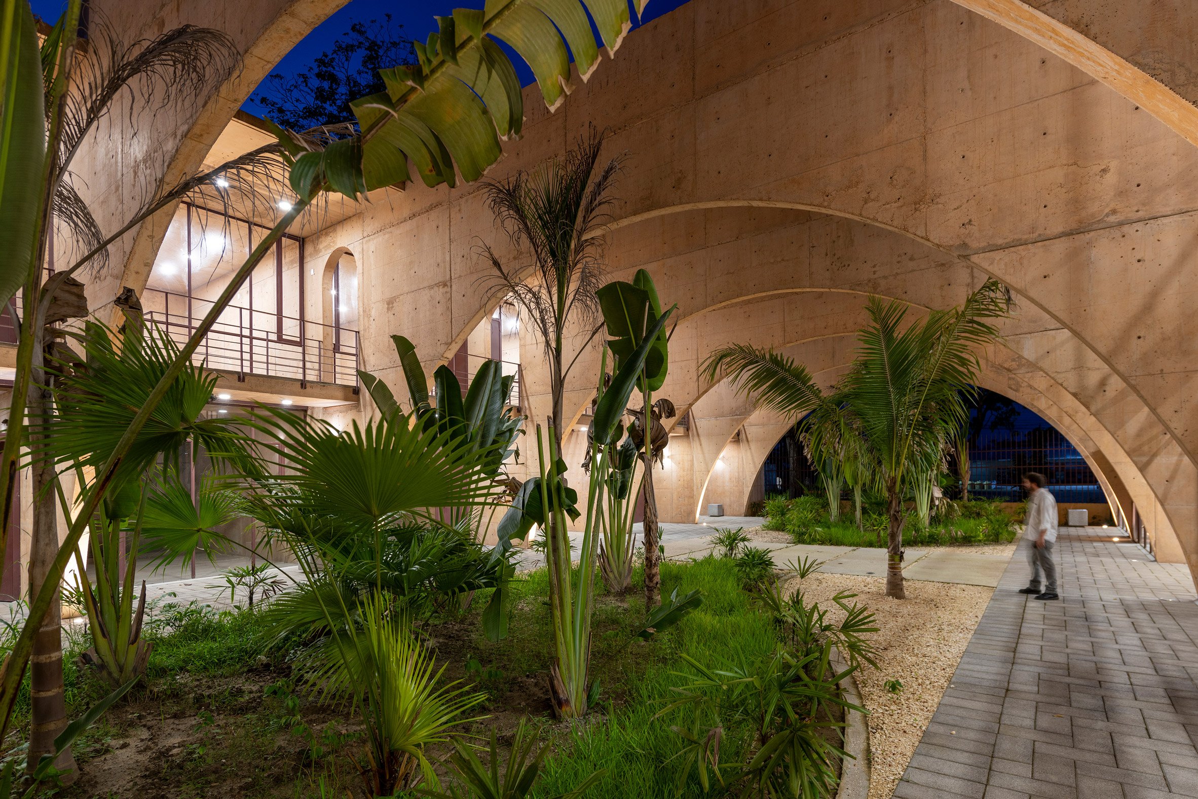 Arches within community centre by CCA