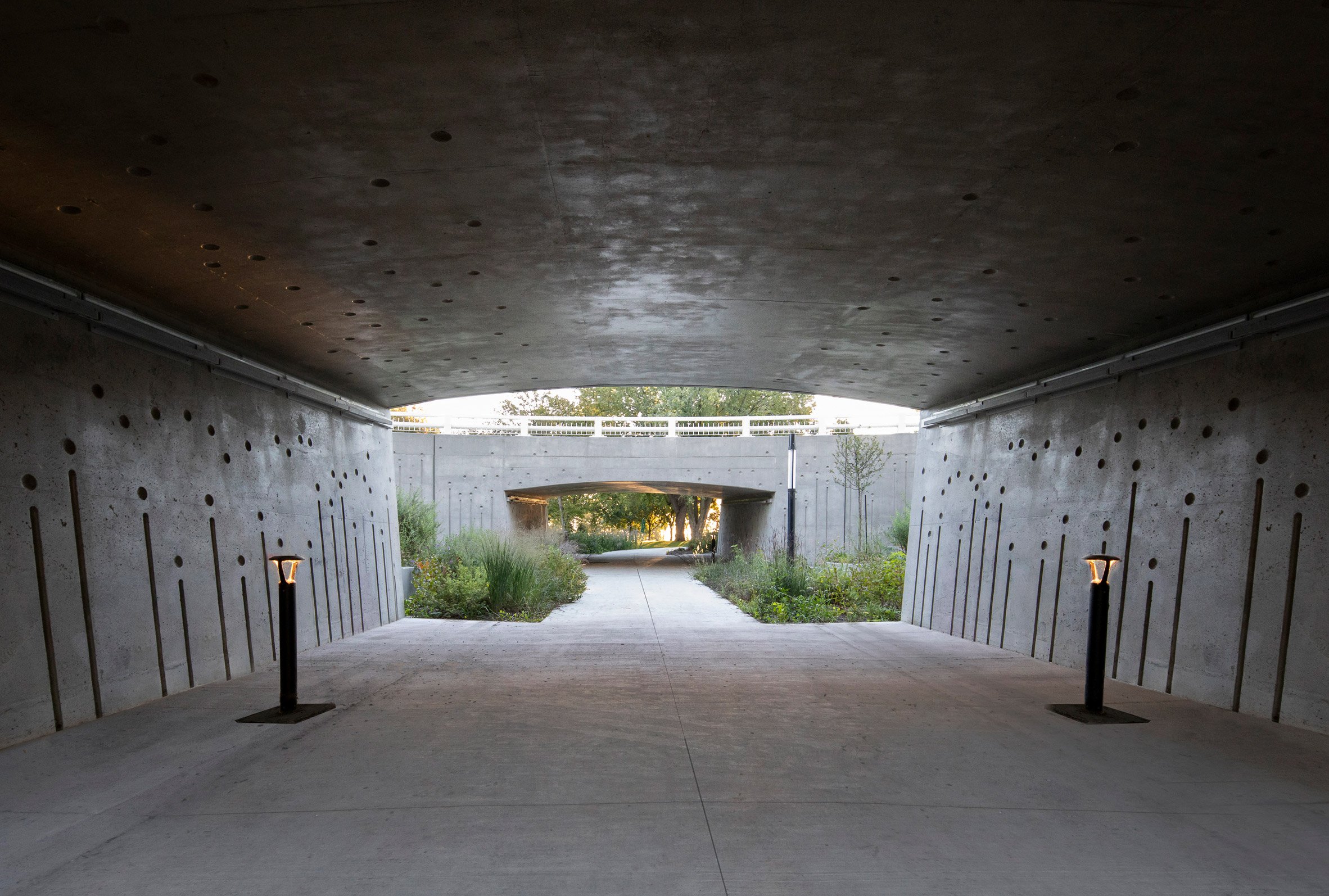 Underpass of Montreal bridge