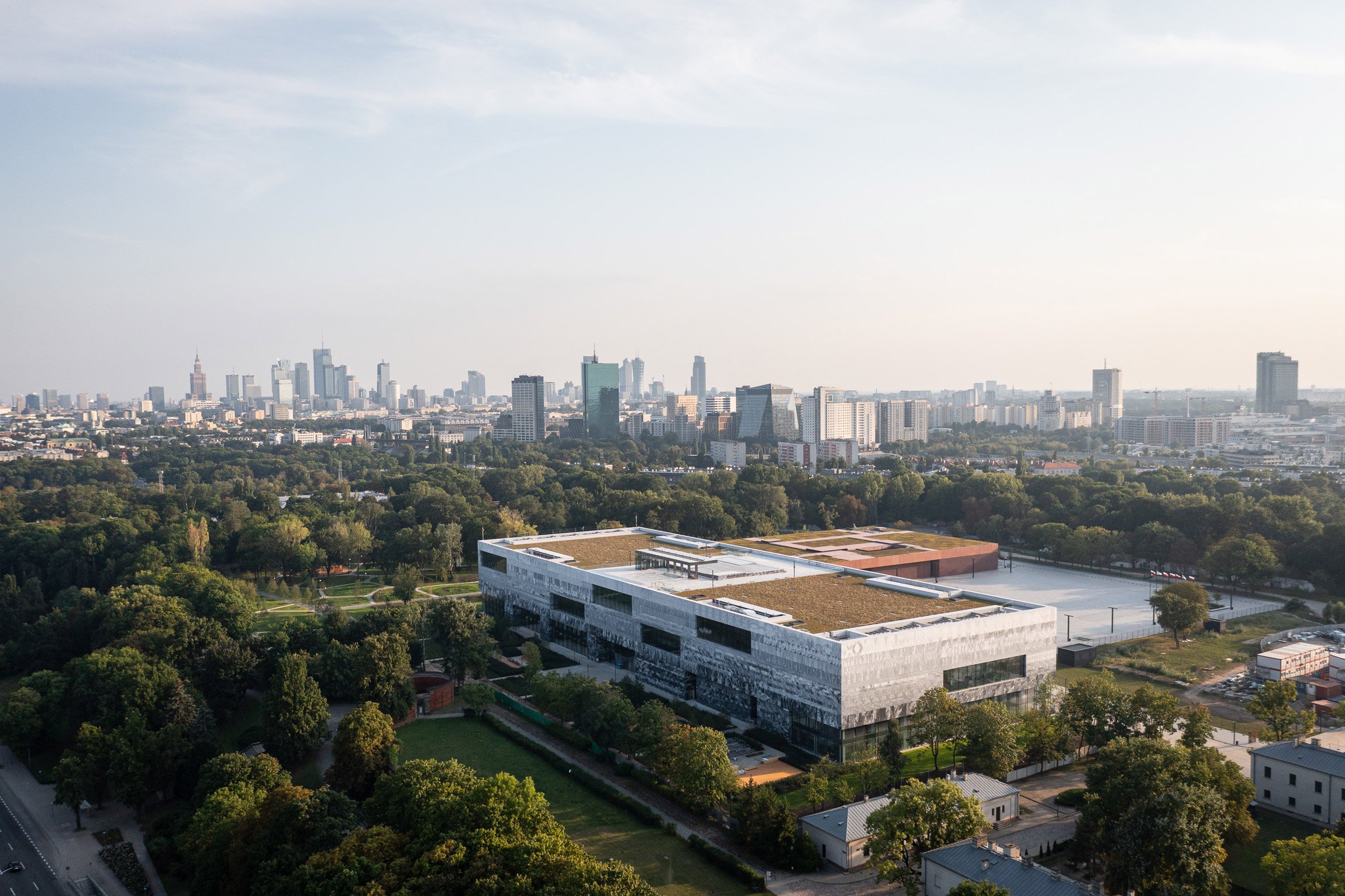 Aerial view of the Polish History Museum by WXCA