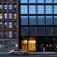 Black terracotta clad Manhattan office building