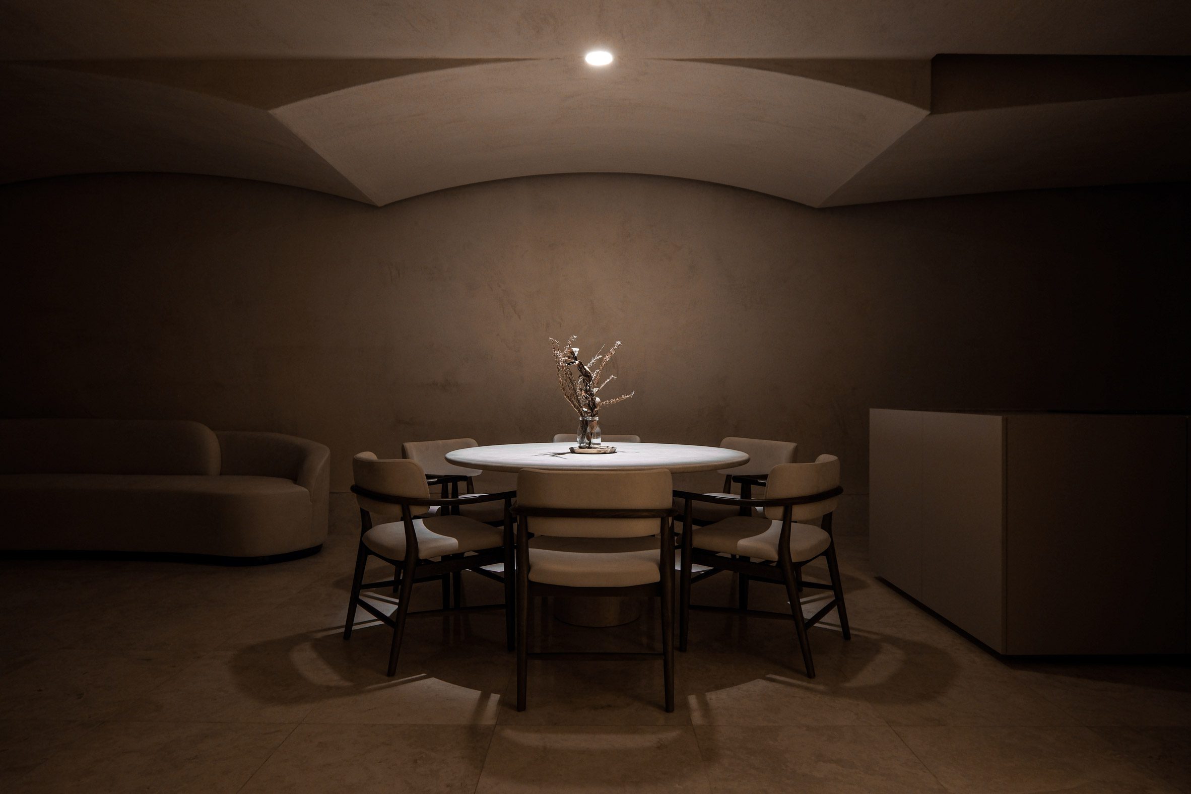 Kitchen and dining area of Malta residence